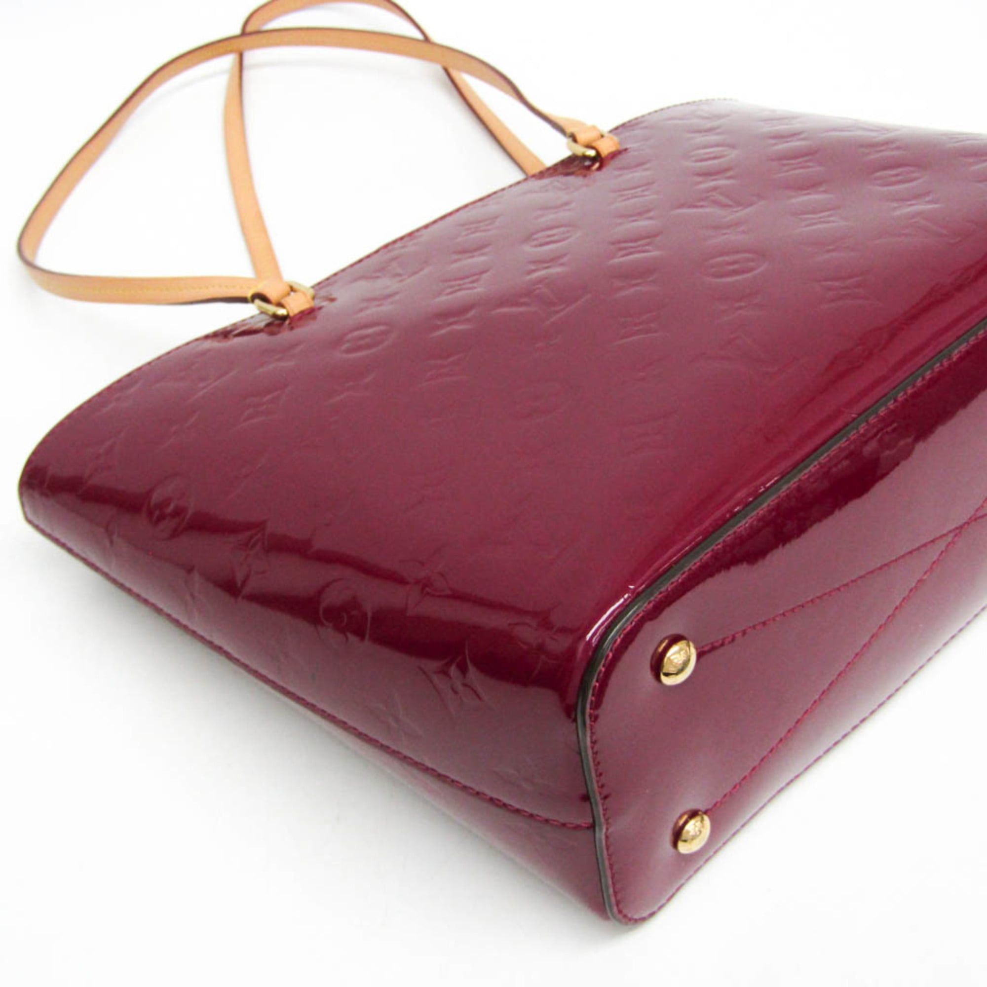 Louis Vuitton Louis Vuitton Monogram Vernis Long Beach M90480 Women's Shoulder Bag Magenta Size ONE SIZE - 4 Thumbnail