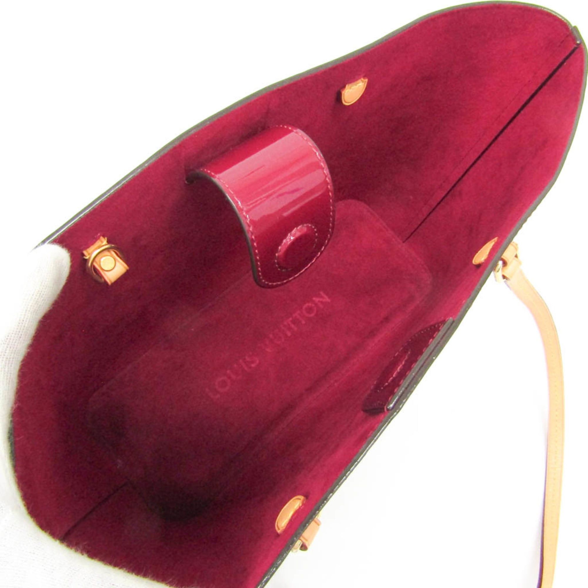 Louis Vuitton Louis Vuitton Monogram Vernis Long Beach M90480 Women's Shoulder Bag Magenta Size ONE SIZE - 3 Thumbnail
