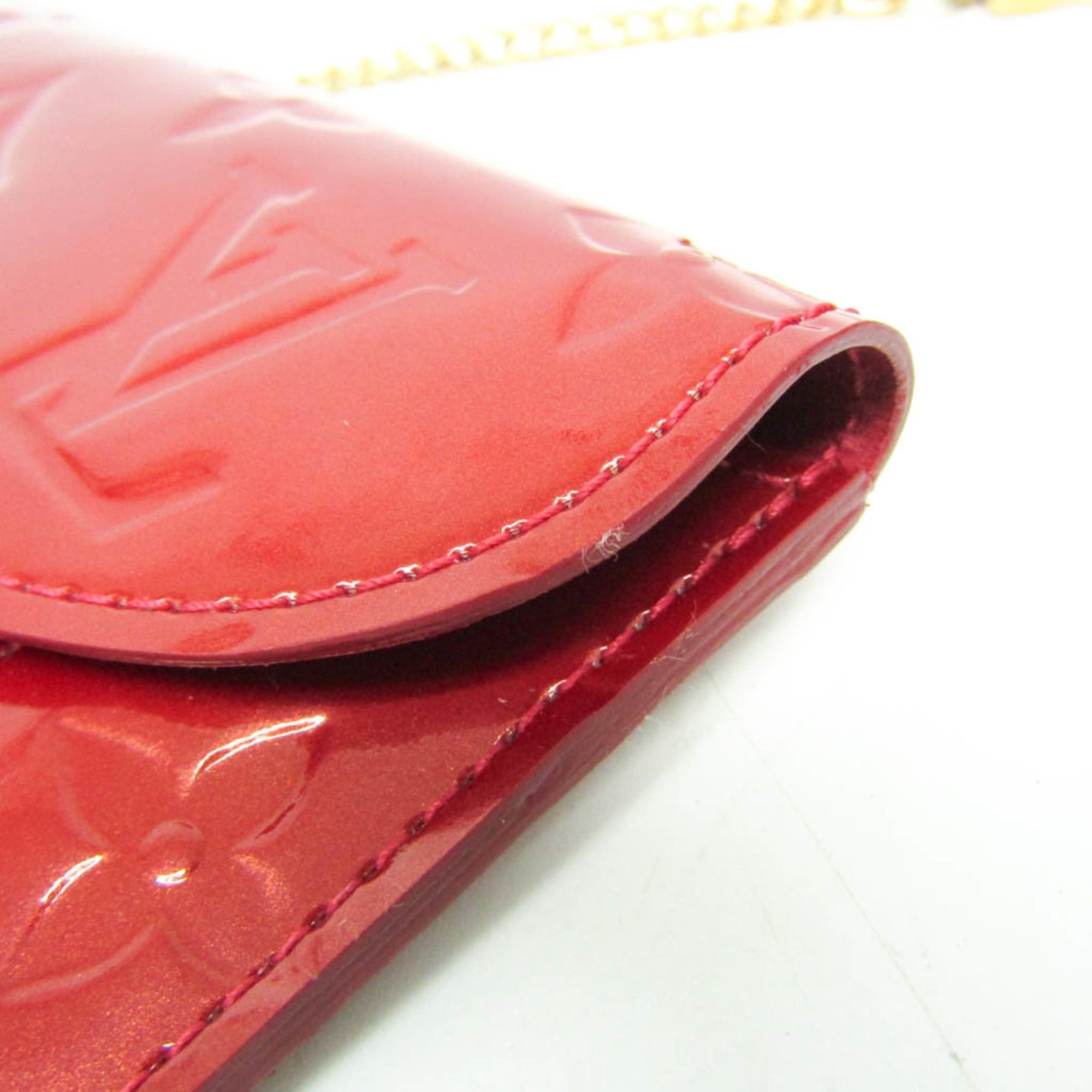 Louis Vuitton Louis Vuitton Monogram Vernis Enveloppe Plat Key Case M91917 Women's Monogram Vernis Coin Purse/coin Case Pomme D'amour Size ONE SIZE - 7 Thumbnail
