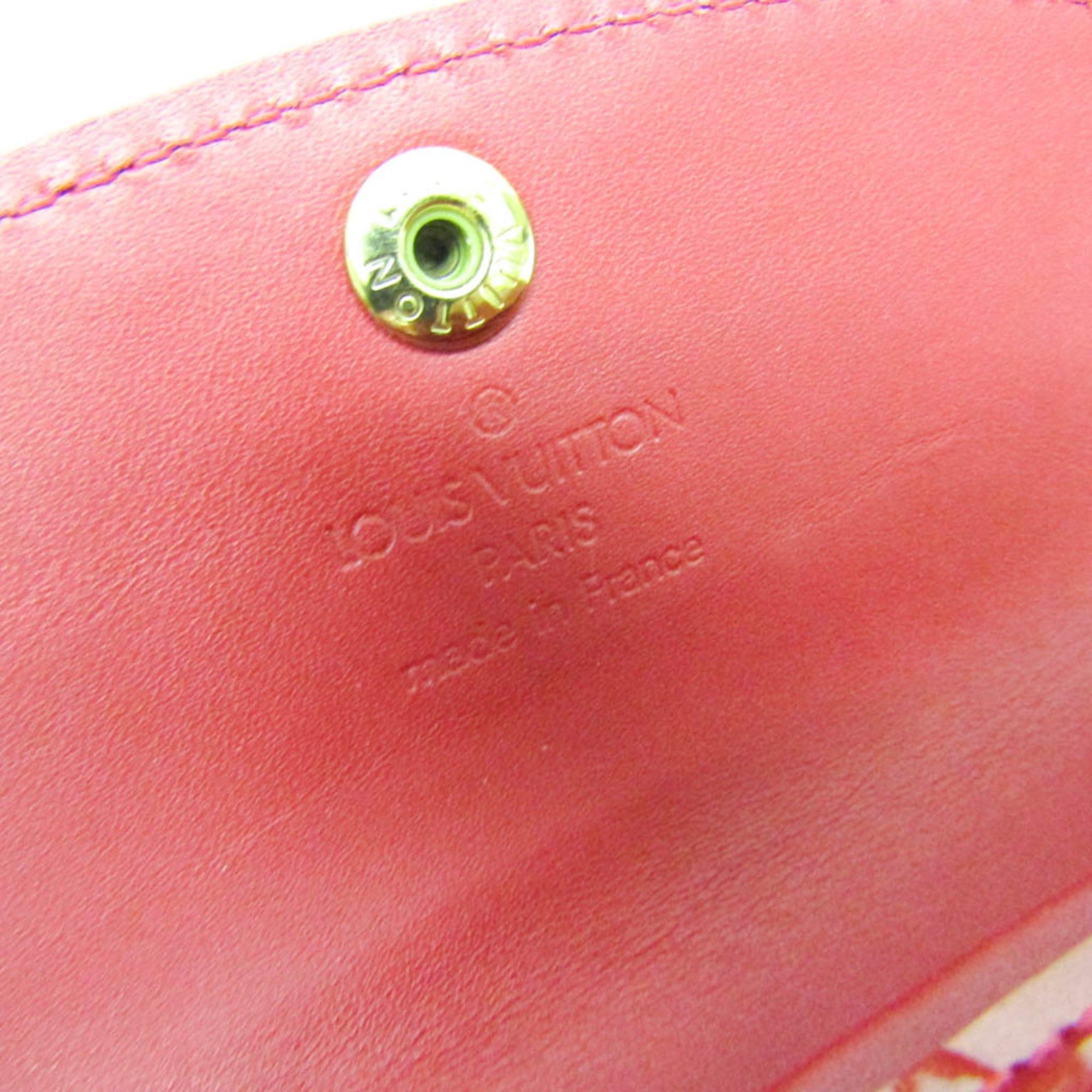 Louis Vuitton Louis Vuitton Monogram Vernis Enveloppe Plat Key Case M91917 Women's Monogram Vernis Coin Purse/coin Case Pomme D'amour Size ONE SIZE - 14 Thumbnail