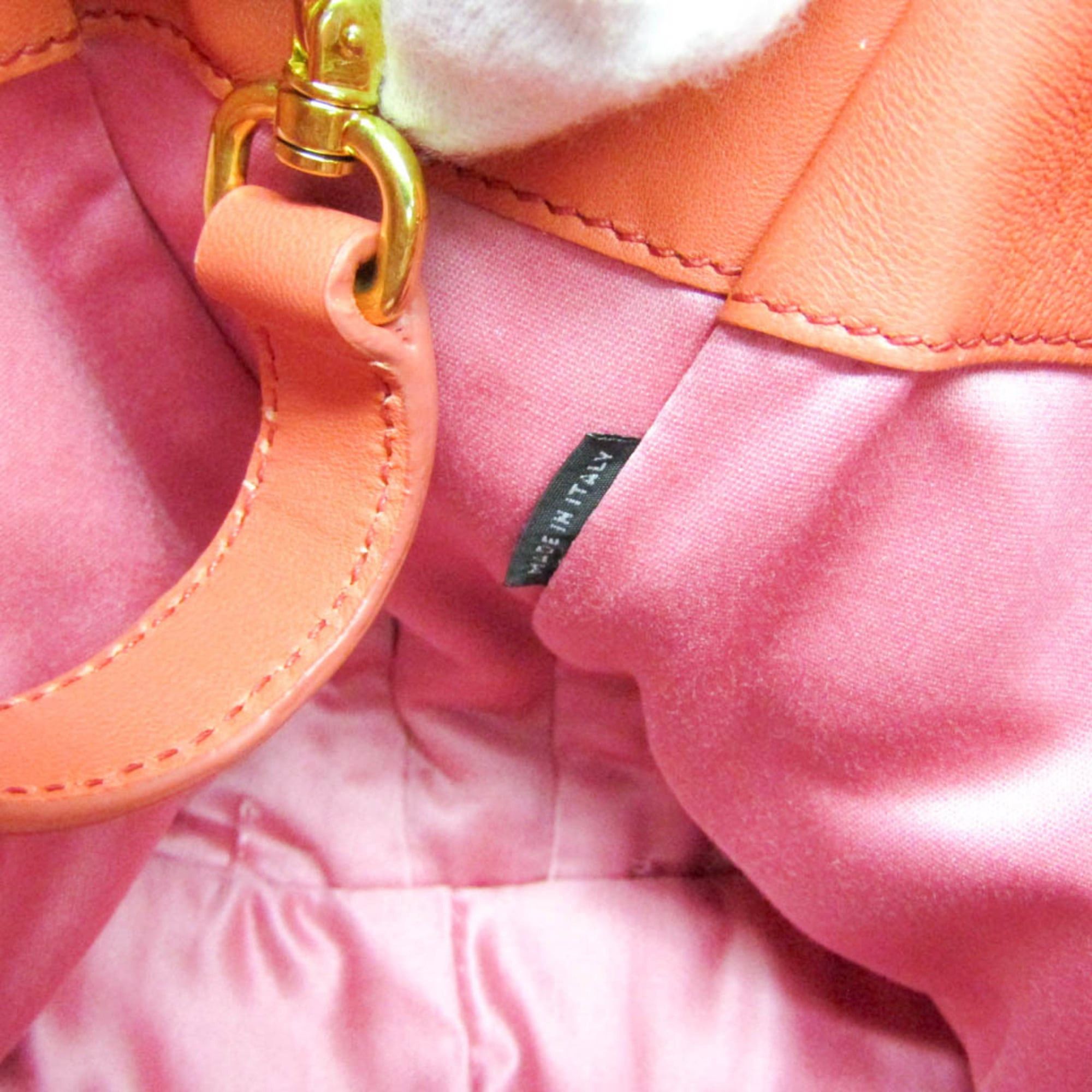Miu Miu Miu Miu Matelasse Women's Leather Handbag,Shoulder Bag Salmon Pink Size ONE SIZE - 18 Thumbnail