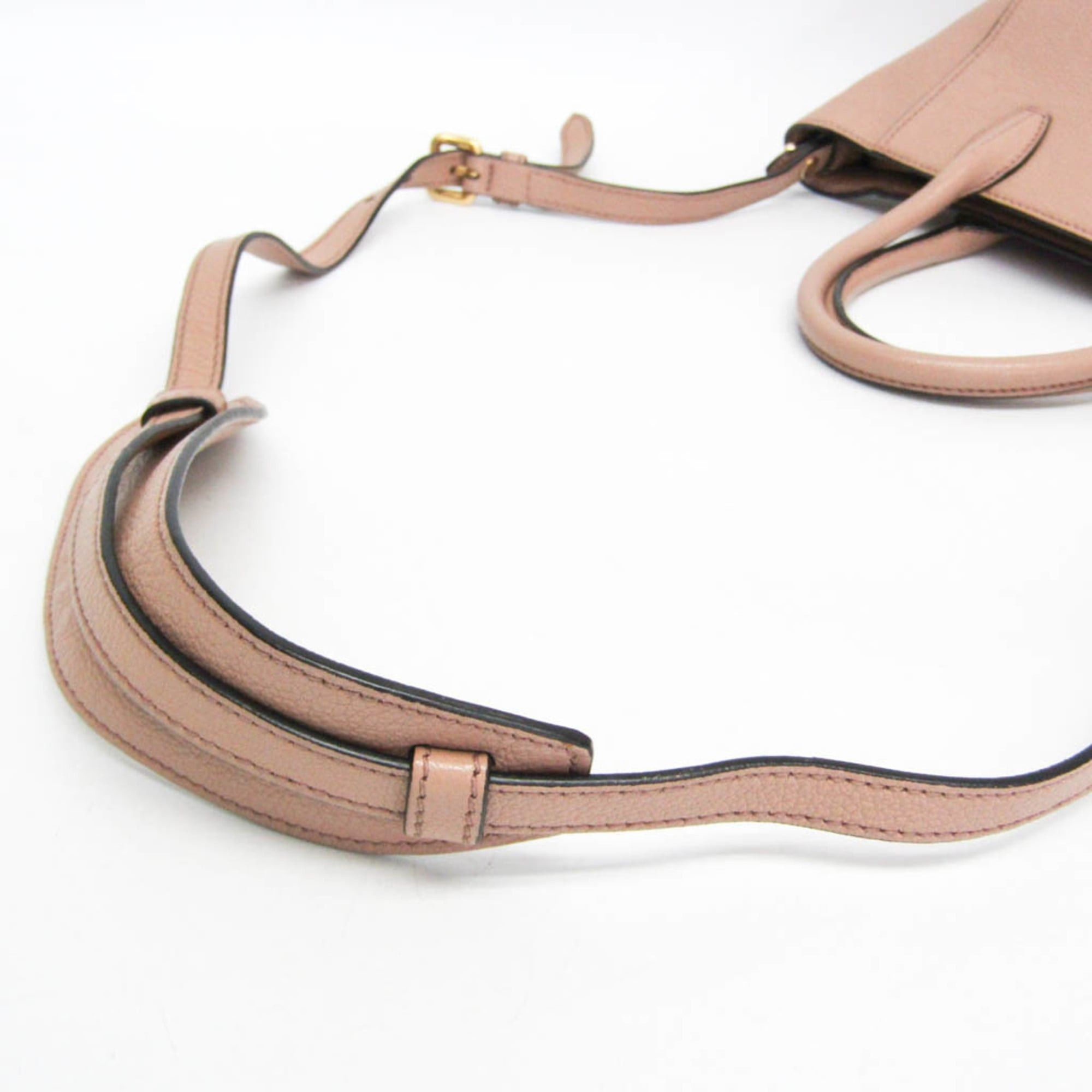 Miu Miu Miu Miu Madras 5BG143 Women's Leather Handbag,Shoulder Bag Pink Beige Size ONE SIZE - 11 Thumbnail