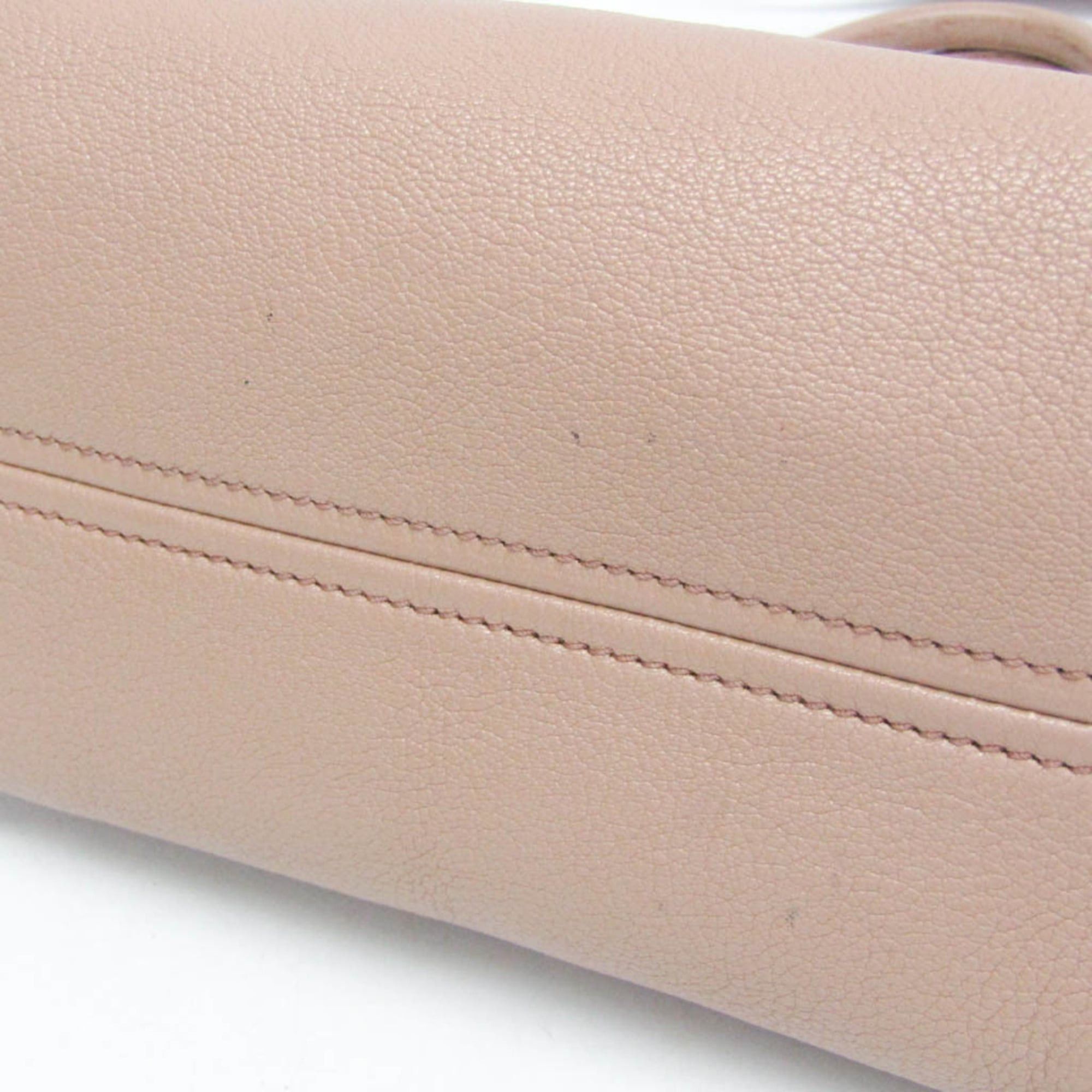 Miu Miu Miu Miu Madras 5BG143 Women's Leather Handbag,Shoulder Bag Pink Beige Size ONE SIZE - 5 Thumbnail