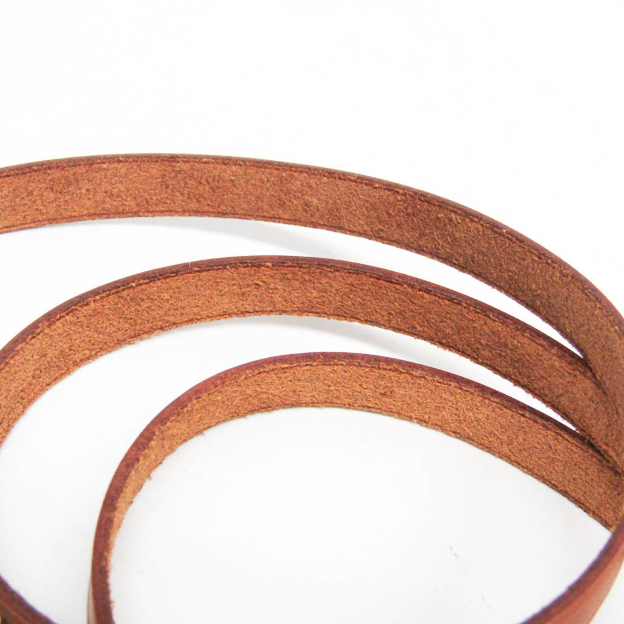Hermes Hermes API II Choker Leather Bangle Brown Size ONE SIZE - 9 Thumbnail