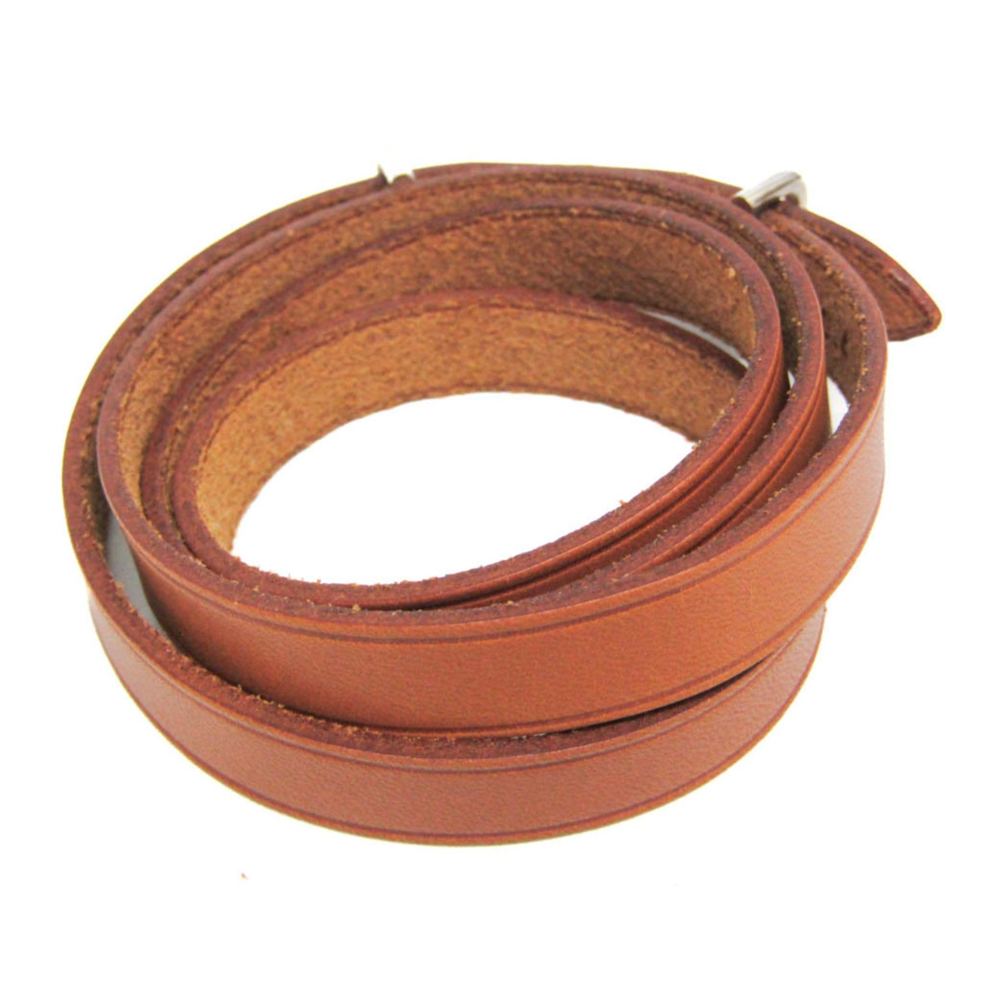 Hermes Hermes API II Choker Leather Bangle Brown Size ONE SIZE - 2 Thumbnail