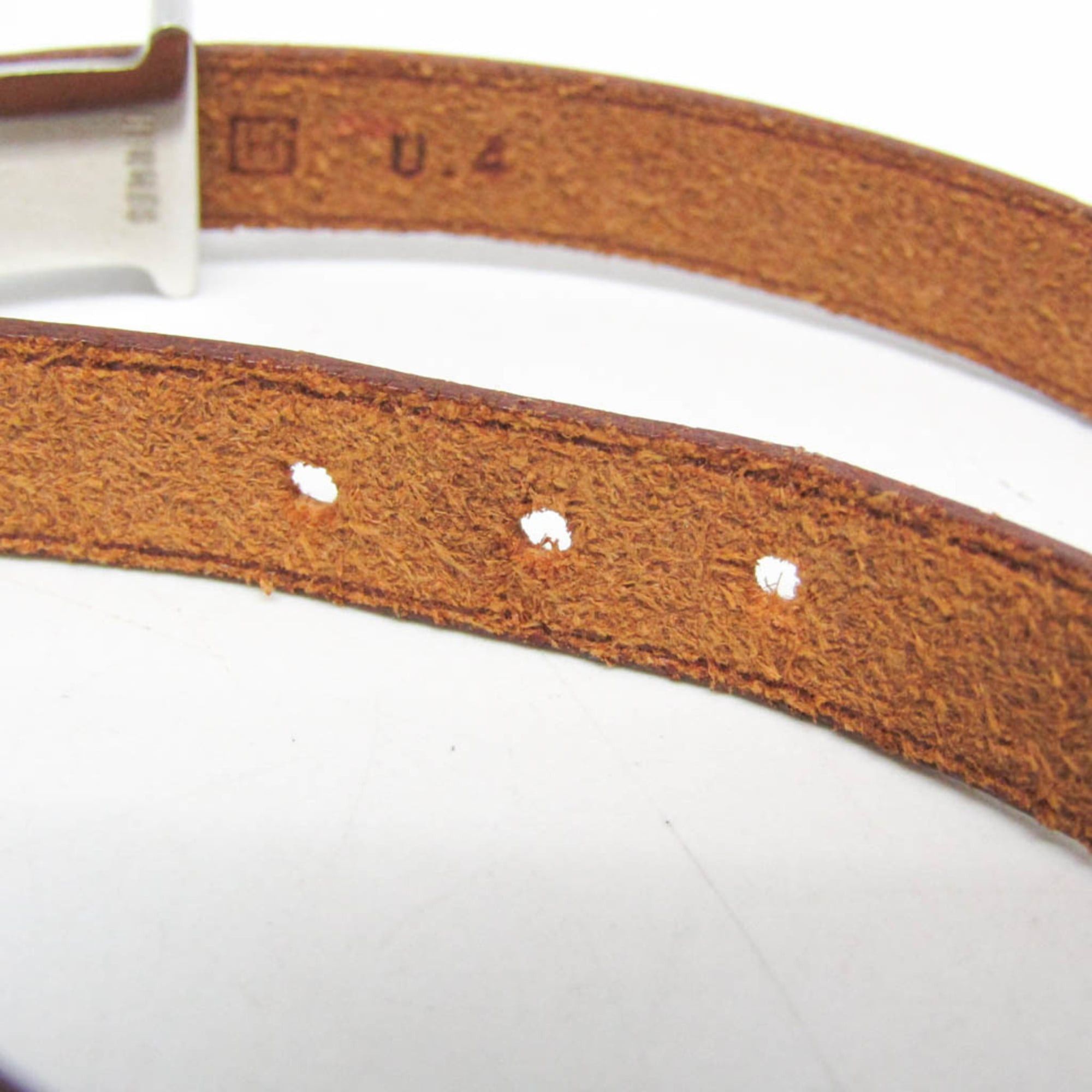 Hermes Hermes API II Choker Leather Bangle Brown Size ONE SIZE - 10 Thumbnail
