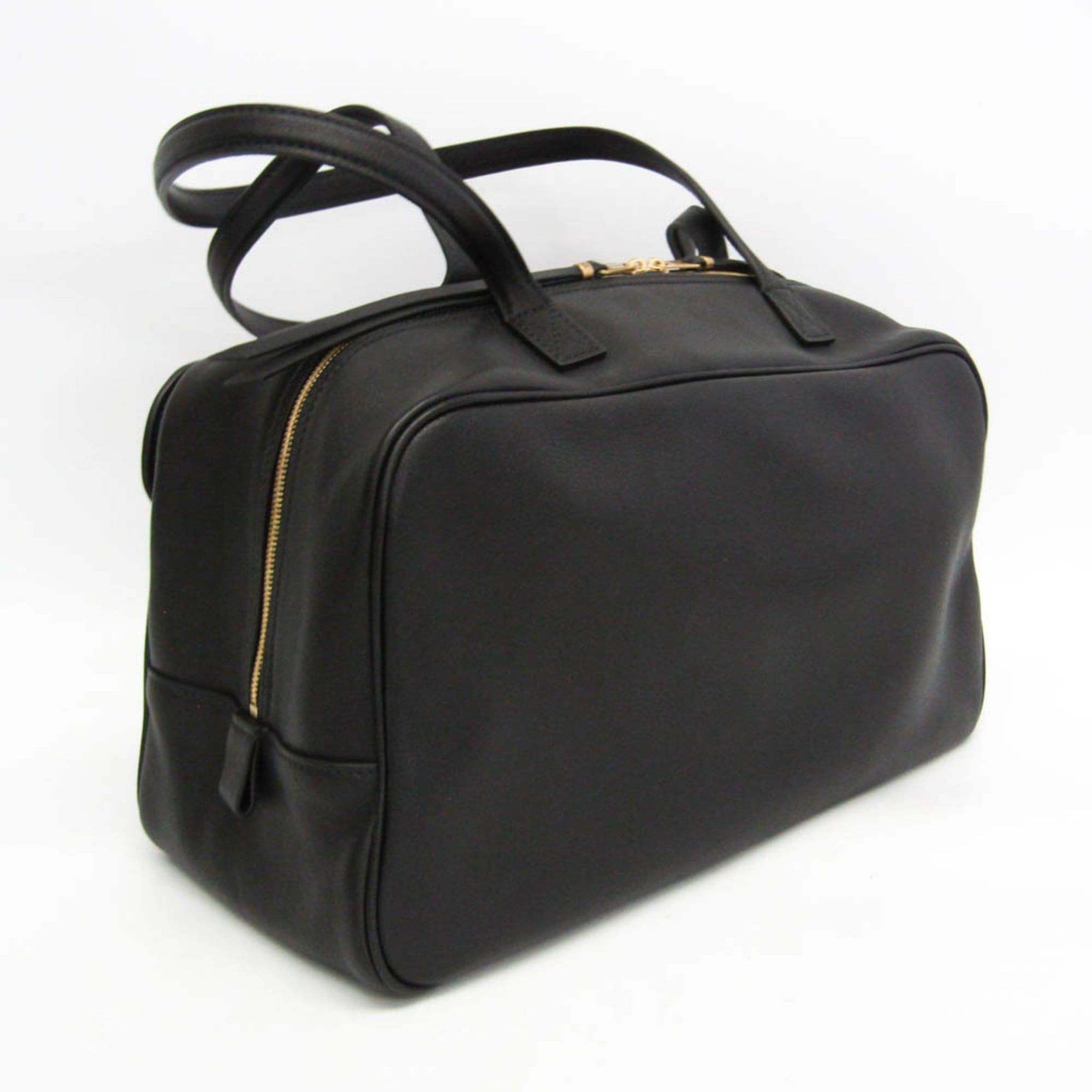 Balenciaga Balenciaga Carry Bowling Bag 826425 Women's Leather Handbag,Shoulder Bag Black Size ONE SIZE - 6 Thumbnail