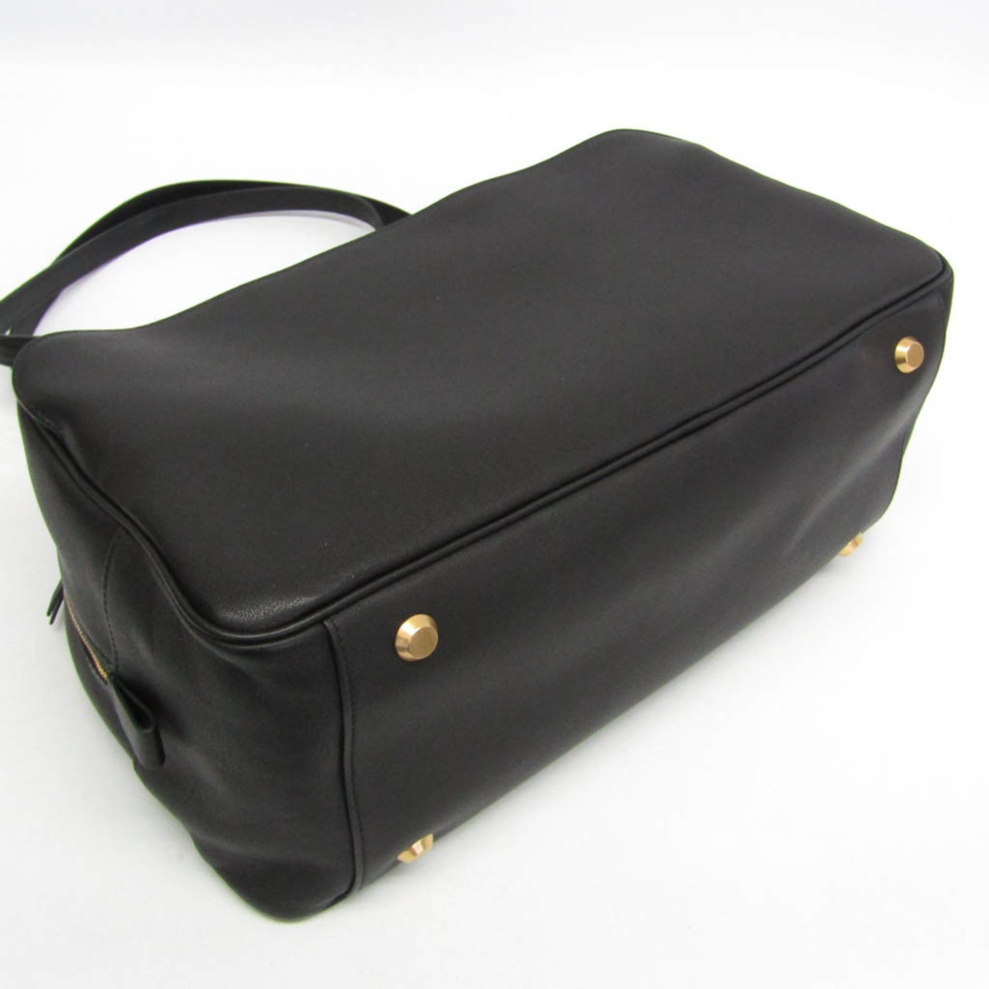 Balenciaga Balenciaga Carry Bowling Bag 826425 Women's Leather Handbag,Shoulder Bag Black Size ONE SIZE - 5 Thumbnail