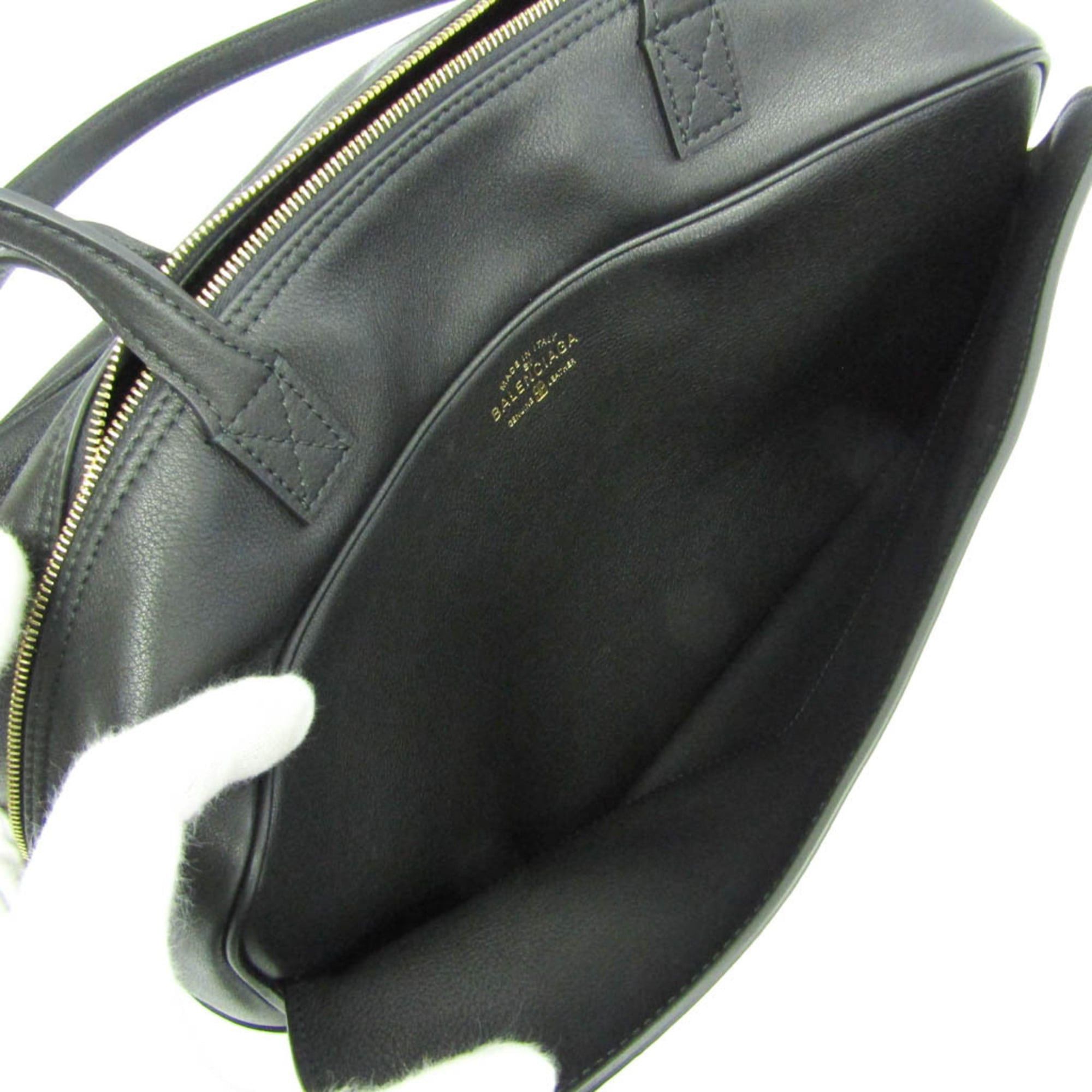 Balenciaga Balenciaga Carry Bowling Bag 826425 Women's Leather Handbag,Shoulder Bag Black Size ONE SIZE - 4 Thumbnail