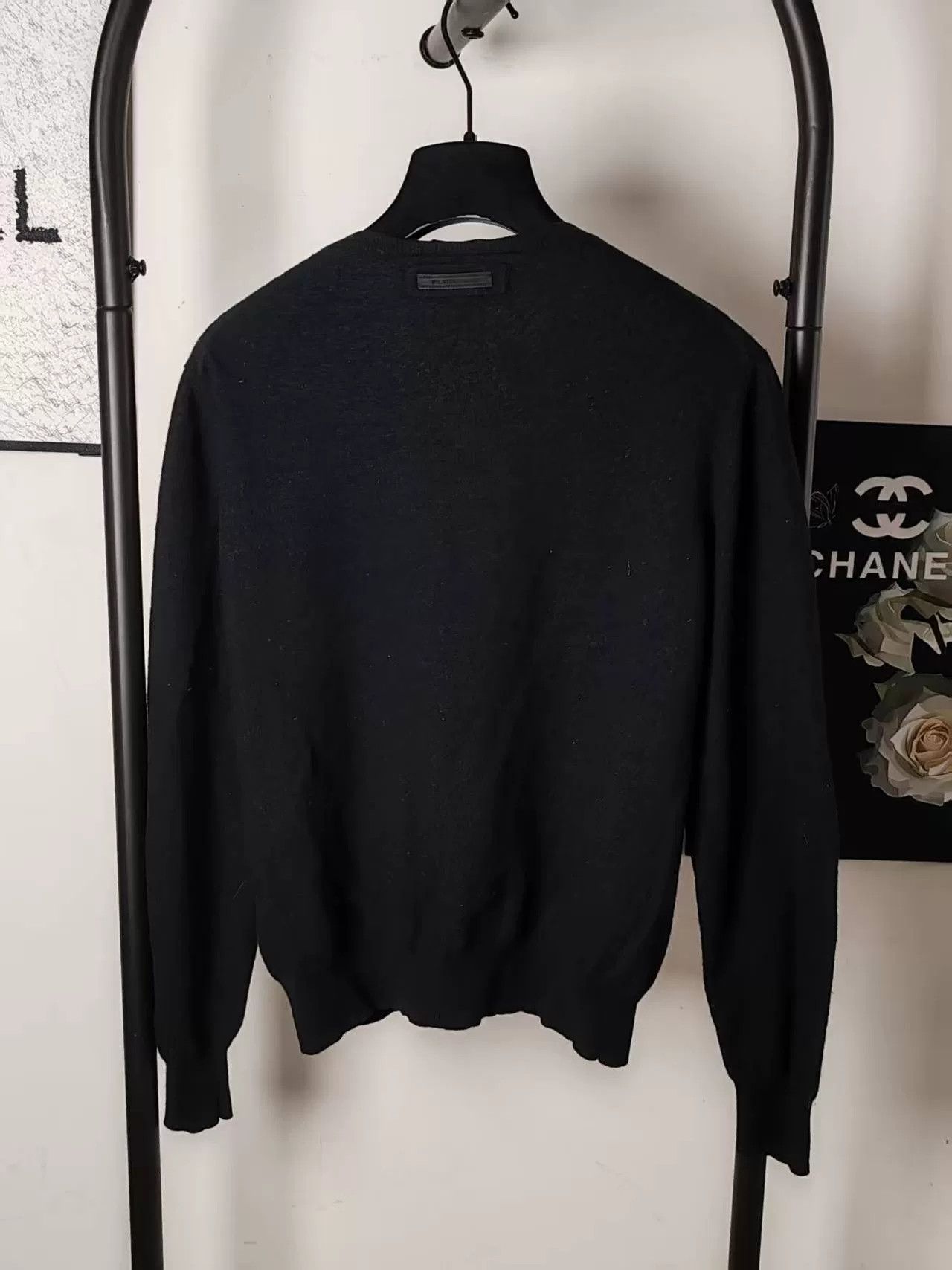 Prada Prada Black Knit Sweater Genuine Item Size US M / EU 48-50 / 2 - 2 Thumbnail