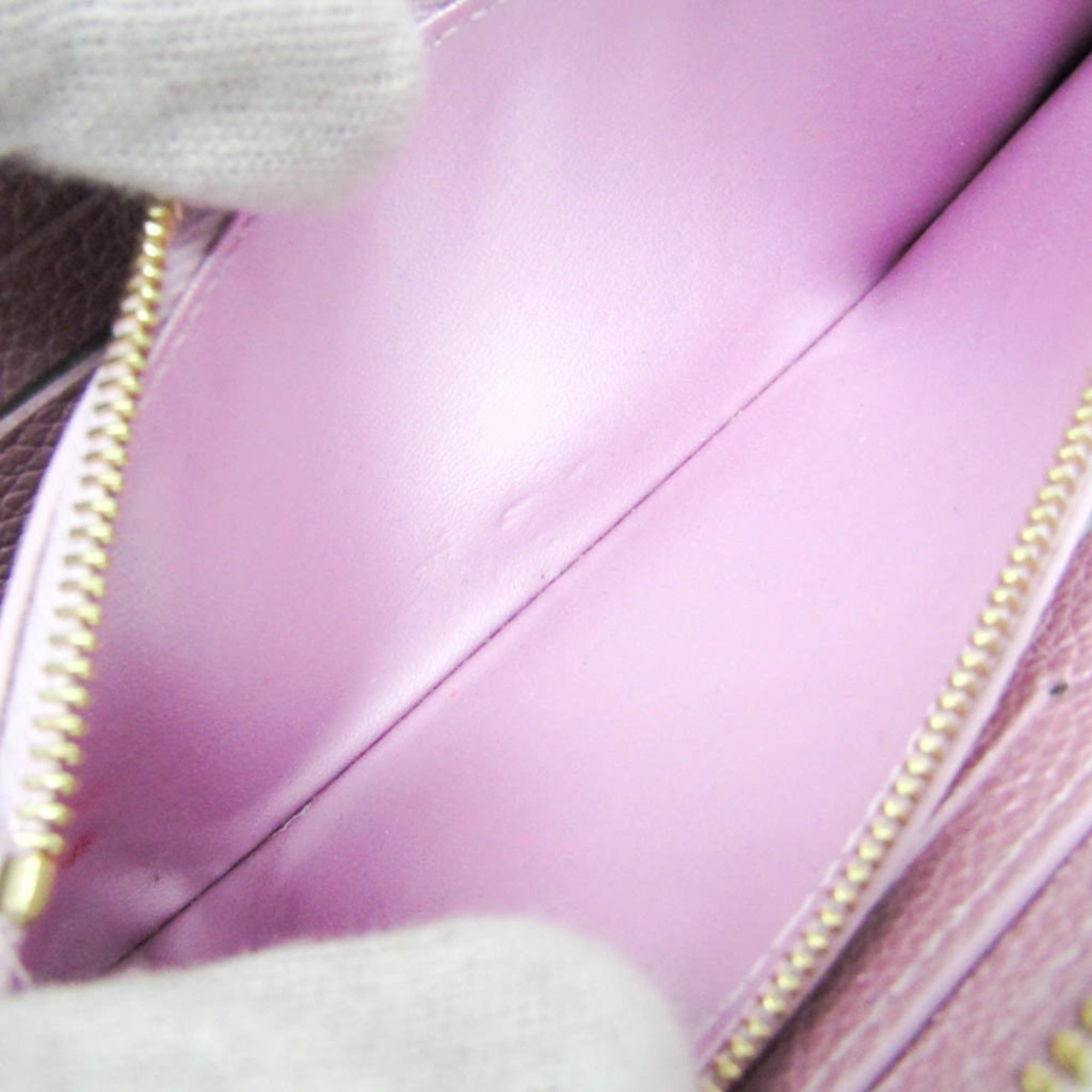 Louis Vuitton Louis Vuitton Empreinte Clemence Wallet M82173 Women's Leather Wallet Pink Size ONE SIZE - 4 Thumbnail