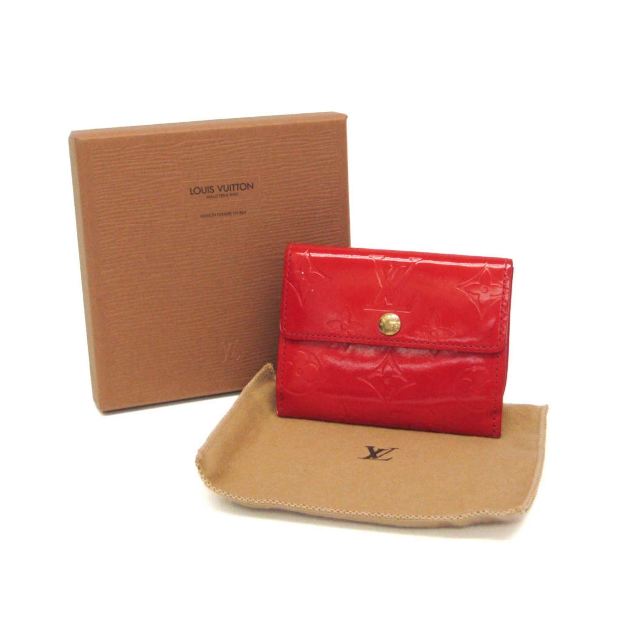 Louis Vuitton Louis Vuitton Monogram Vernis Ludlow M91090 Women's Monogram Vernis Coin Purse/coin Case Rouge Size ONE SIZE - 2 Thumbnail