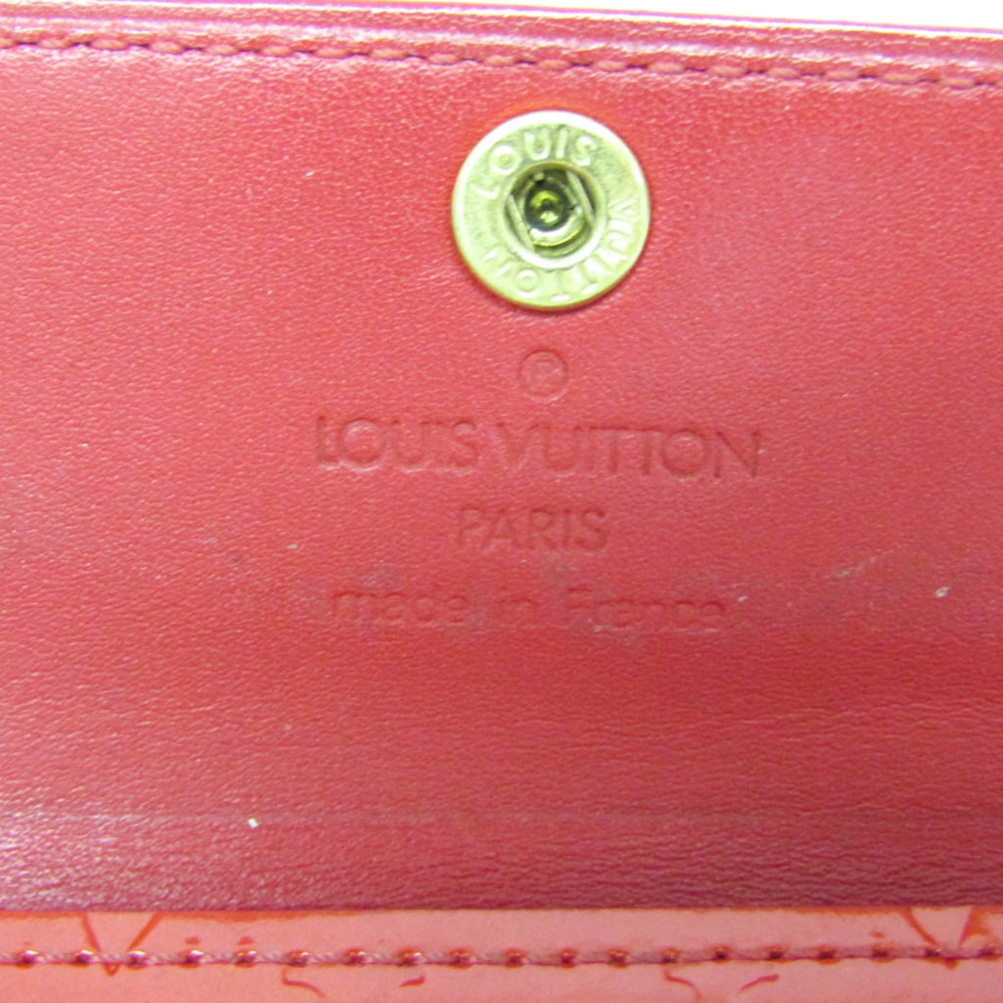 Louis Vuitton Louis Vuitton Monogram Vernis Ludlow M91090 Women's Monogram Vernis Coin Purse/coin Case Rouge Size ONE SIZE - 16 Thumbnail