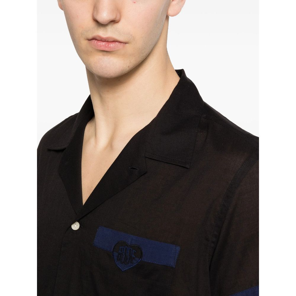 Bode Bode BLACK Shirts Size US XL / EU 56 / 4 - 4 Thumbnail