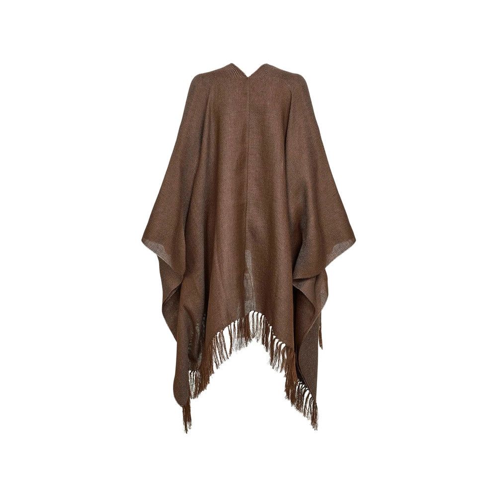 Brunello Cucinelli Brunello Cucinelli BROWN Jackets - Capes & Ponchos Size M / US 6-8 / IT 42-44 - 2 Thumbnail