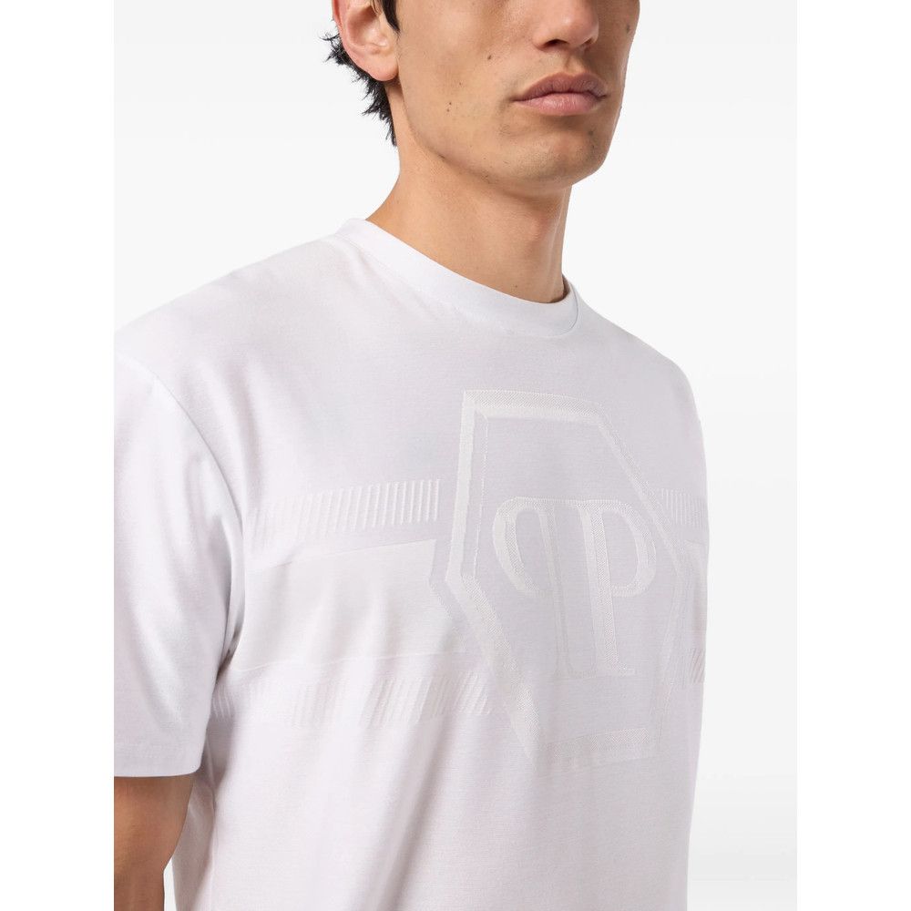 Philipp Plein Philipp Plein WHITE T-Shirts & Vests - T-Shirts Size US XL / EU 56 / 4 - 3 Thumbnail