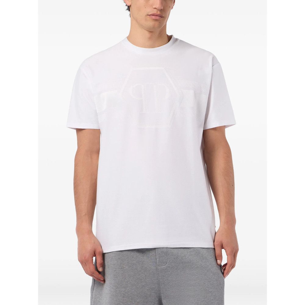 Philipp Plein Philipp Plein WHITE T-Shirts & Vests - T-Shirts Size US XXL / EU 58 / 5 - 4 Thumbnail