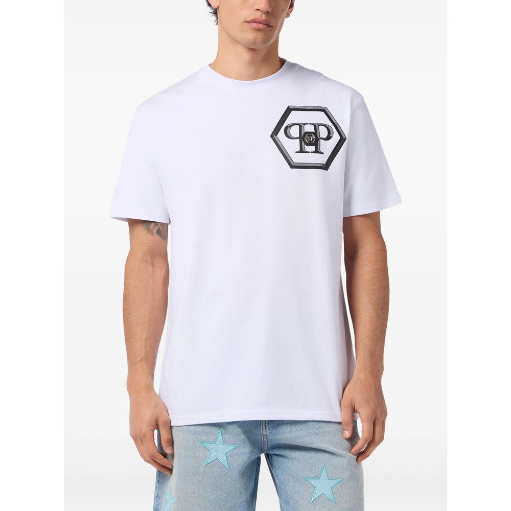 Philipp Plein Philipp Plein WHITE T-Shirts & Vests - T-Shirts Size US M / EU 48-50 / 2 - 4 Thumbnail