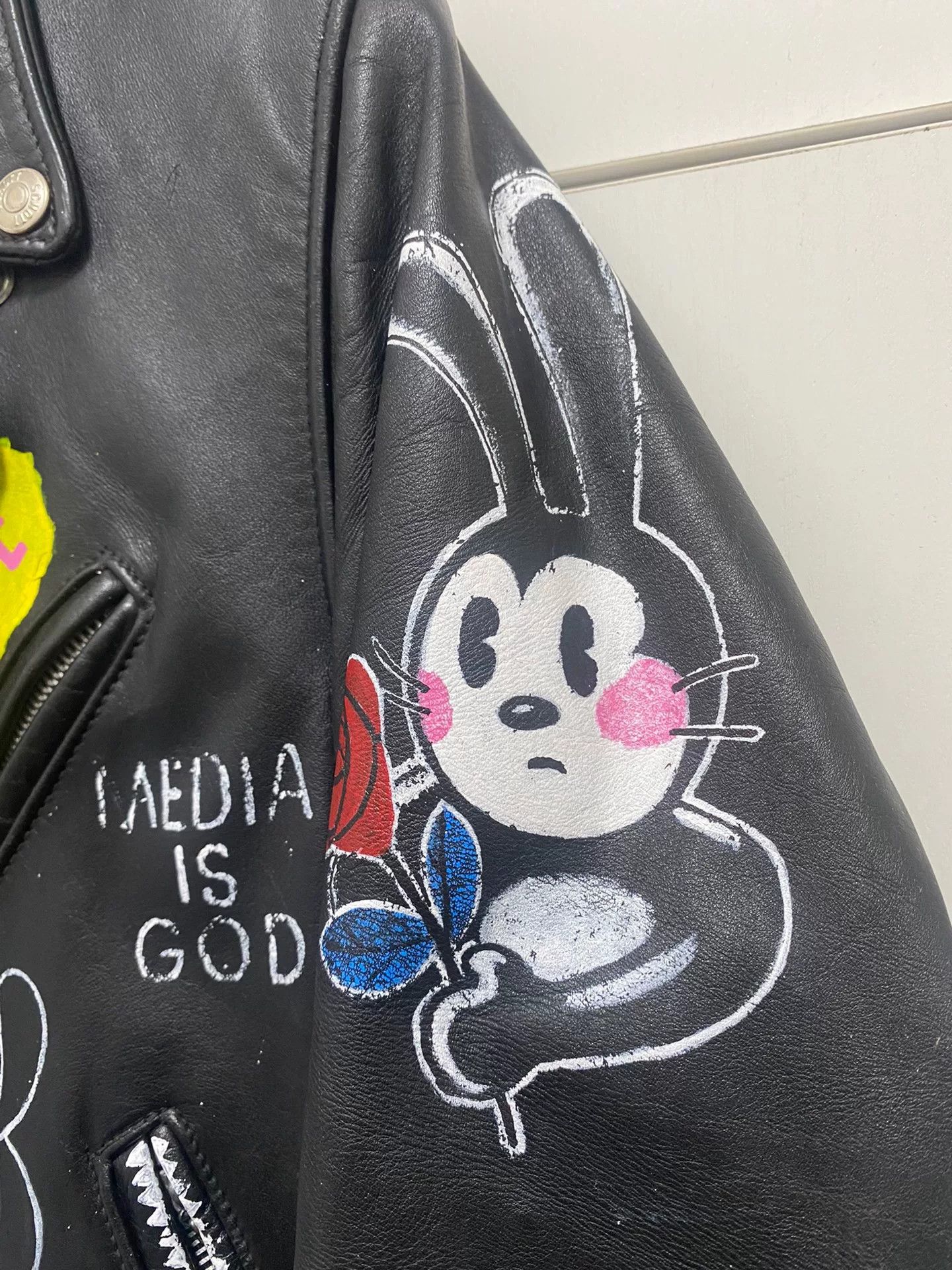 Schott Schott Hand-Painted Punk Leather Jacket Size US M / EU 48-50 / 2 - 4 Thumbnail