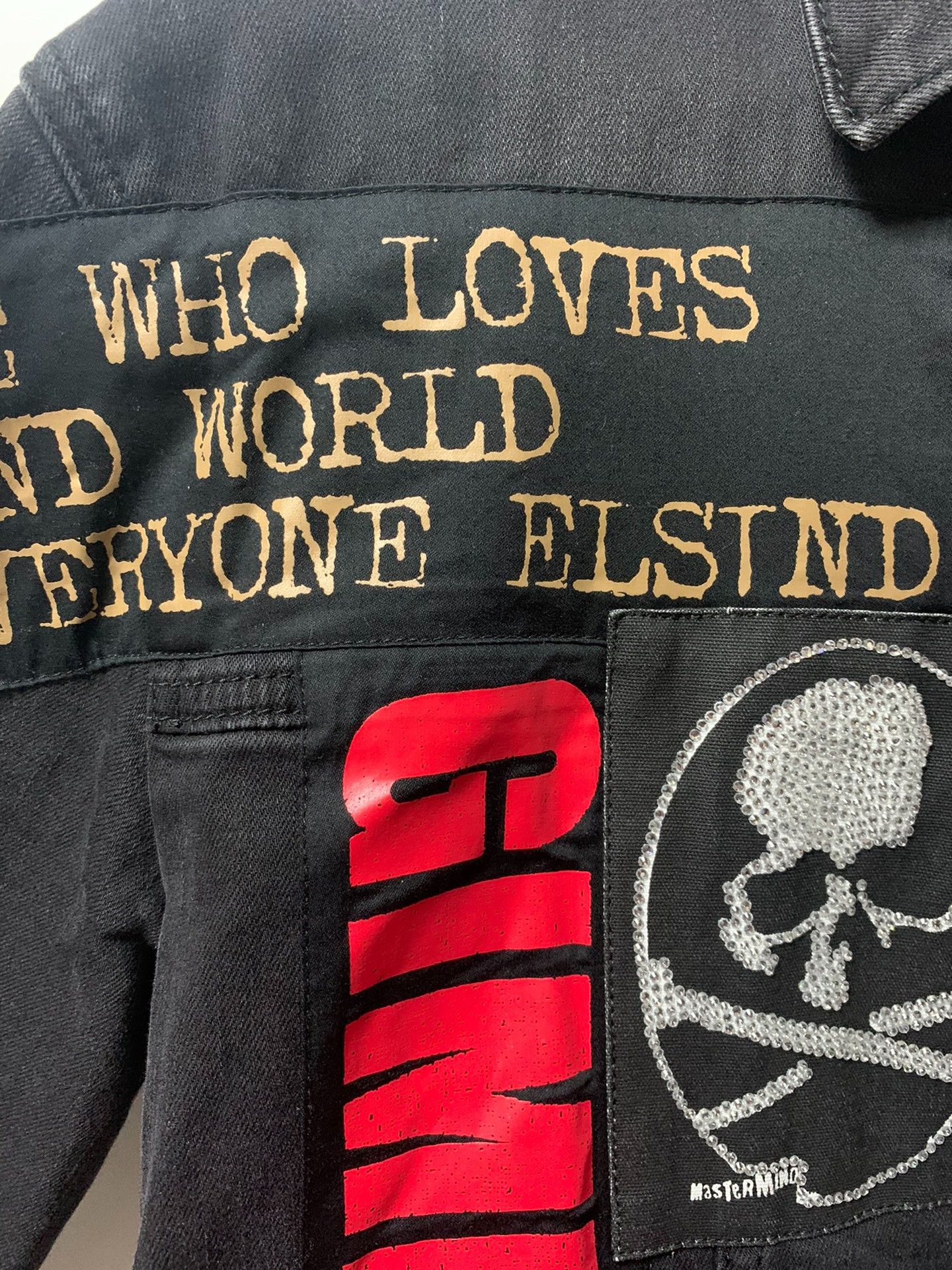 Vivienne Westwood Remake Punk Rock Studded Black Denim Jacket Size US M / EU 48-50 / 2 - 6 Thumbnail