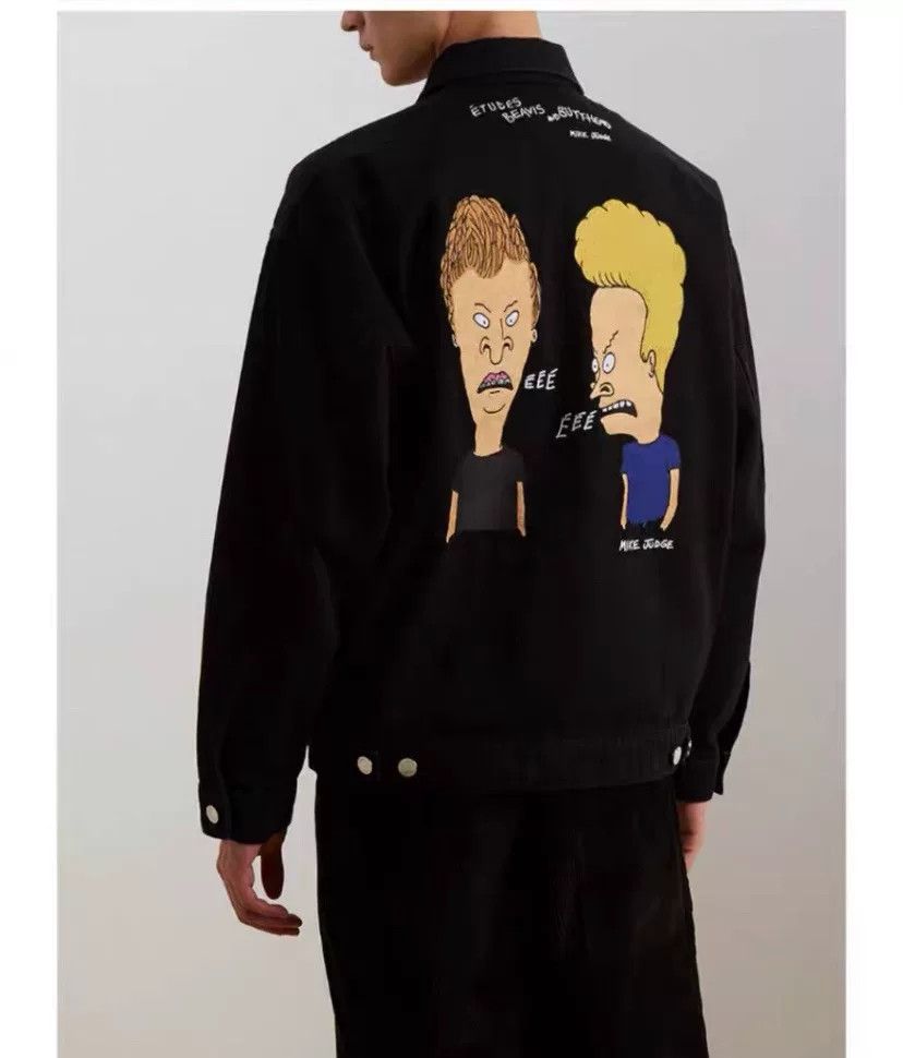 Etudes Etudes Beavis and Butthead Embroidered Denim Jacket Size US M / EU 48-50 / 2 - 8 Thumbnail