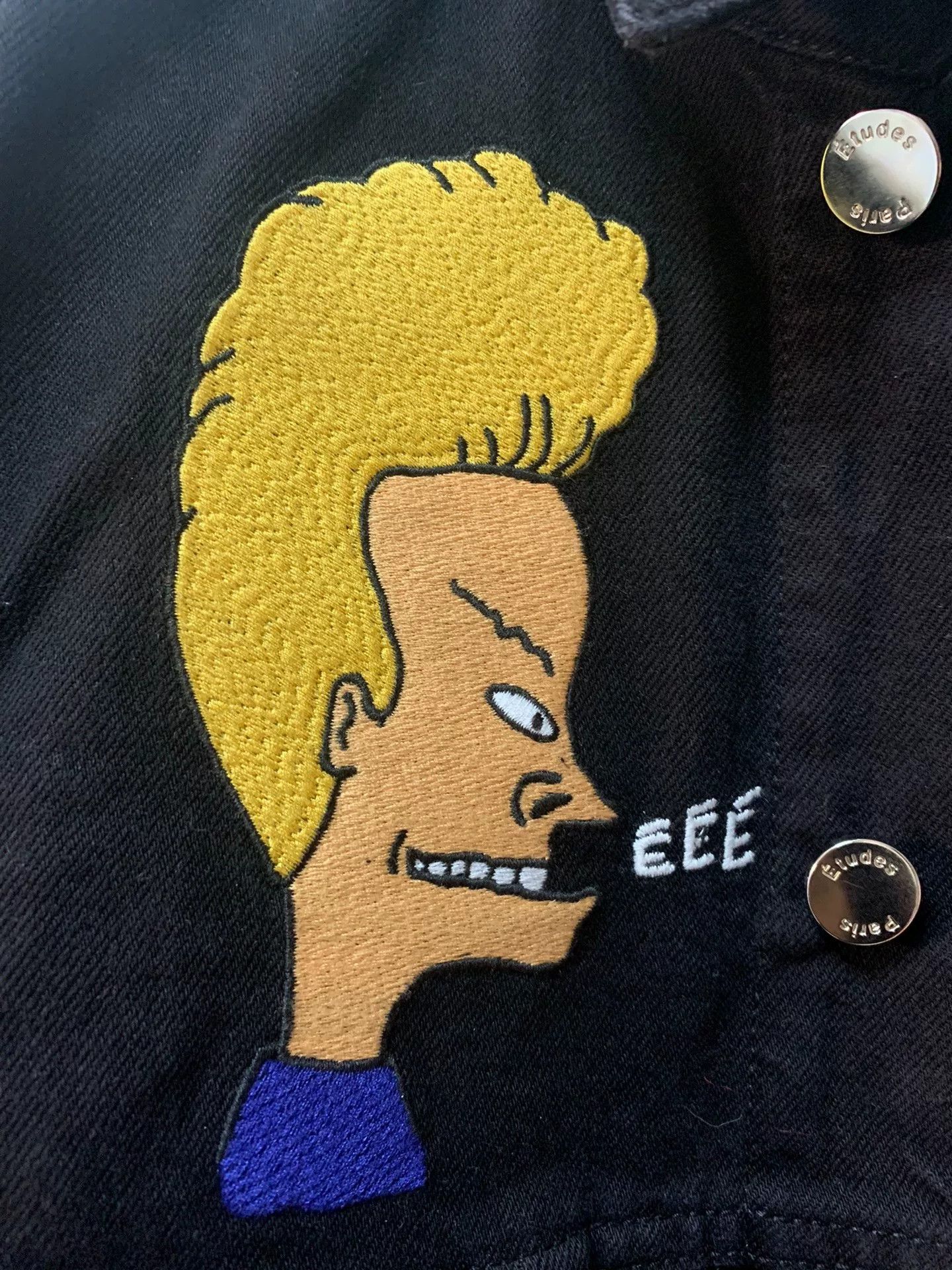 Etudes Etudes Beavis and Butthead Embroidered Denim Jacket Size US M / EU 48-50 / 2 - 3 Thumbnail