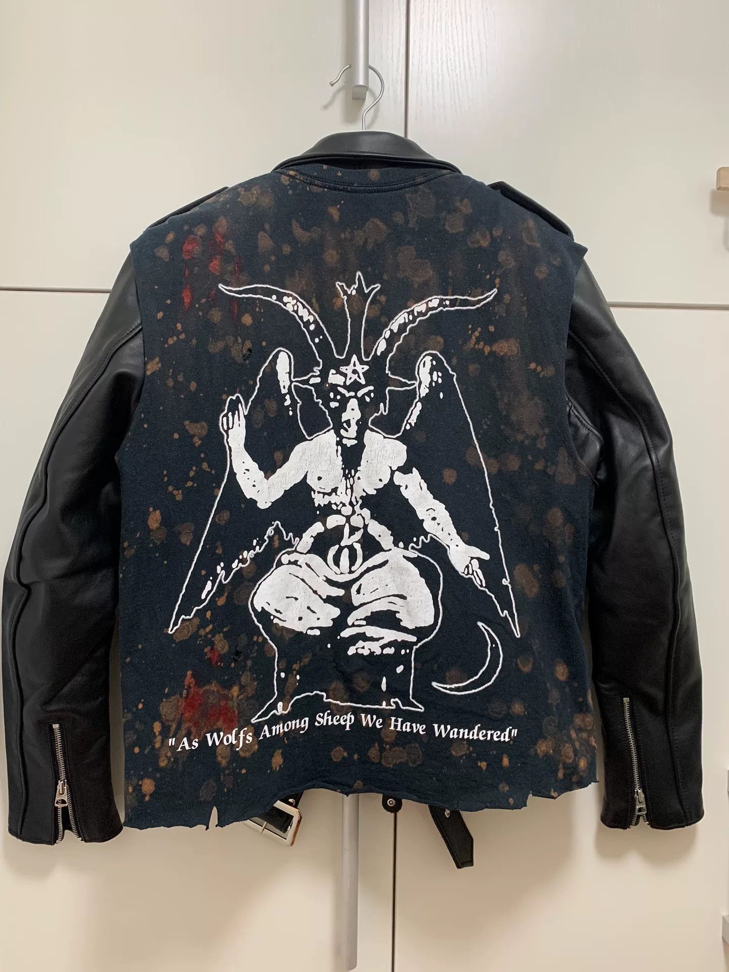 CGJoey Modified Black Metal Leather Jacket