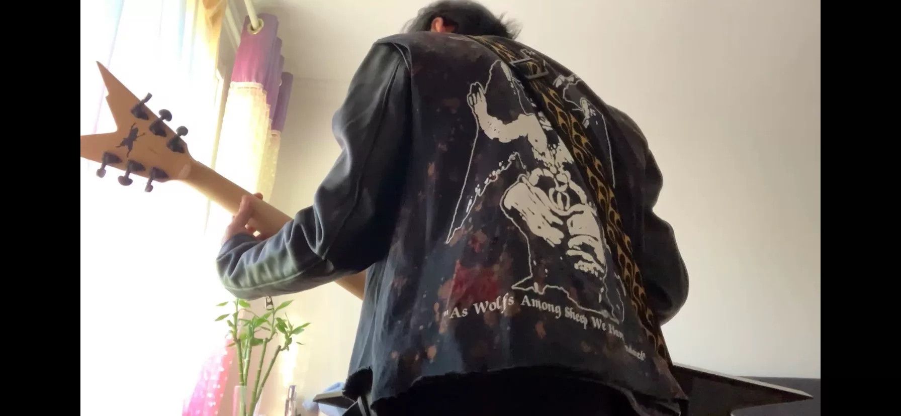 CGJoey Modified Black Metal Leather Jacket