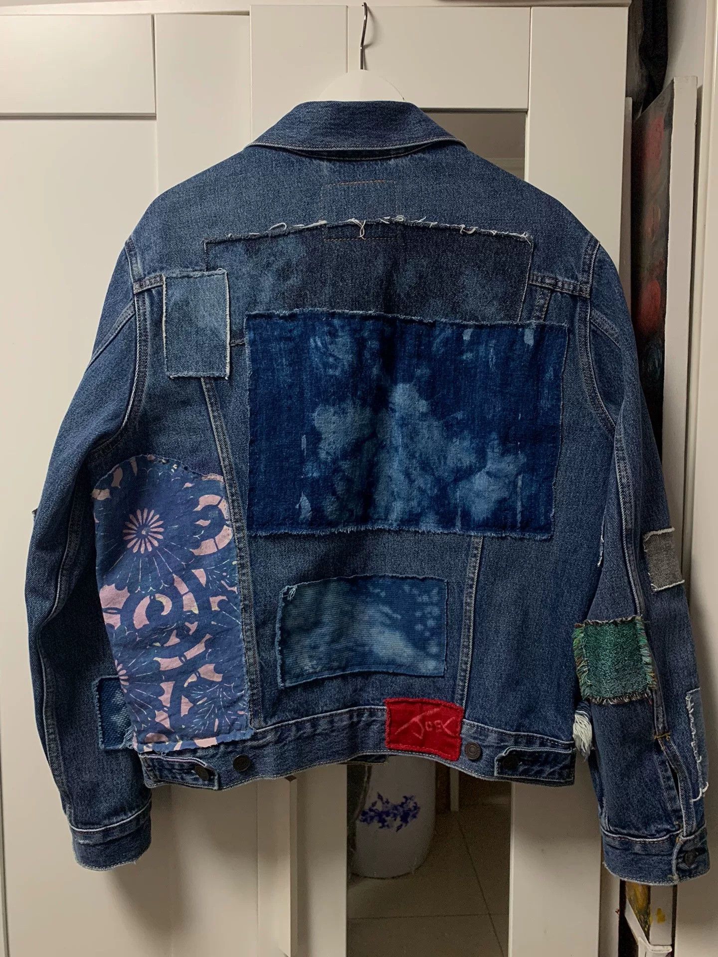 Levi's Vintage Clothing CGJoey Remake Boro Patch Denim Jacket Size US M / EU 48-50 / 2 - 3 Thumbnail