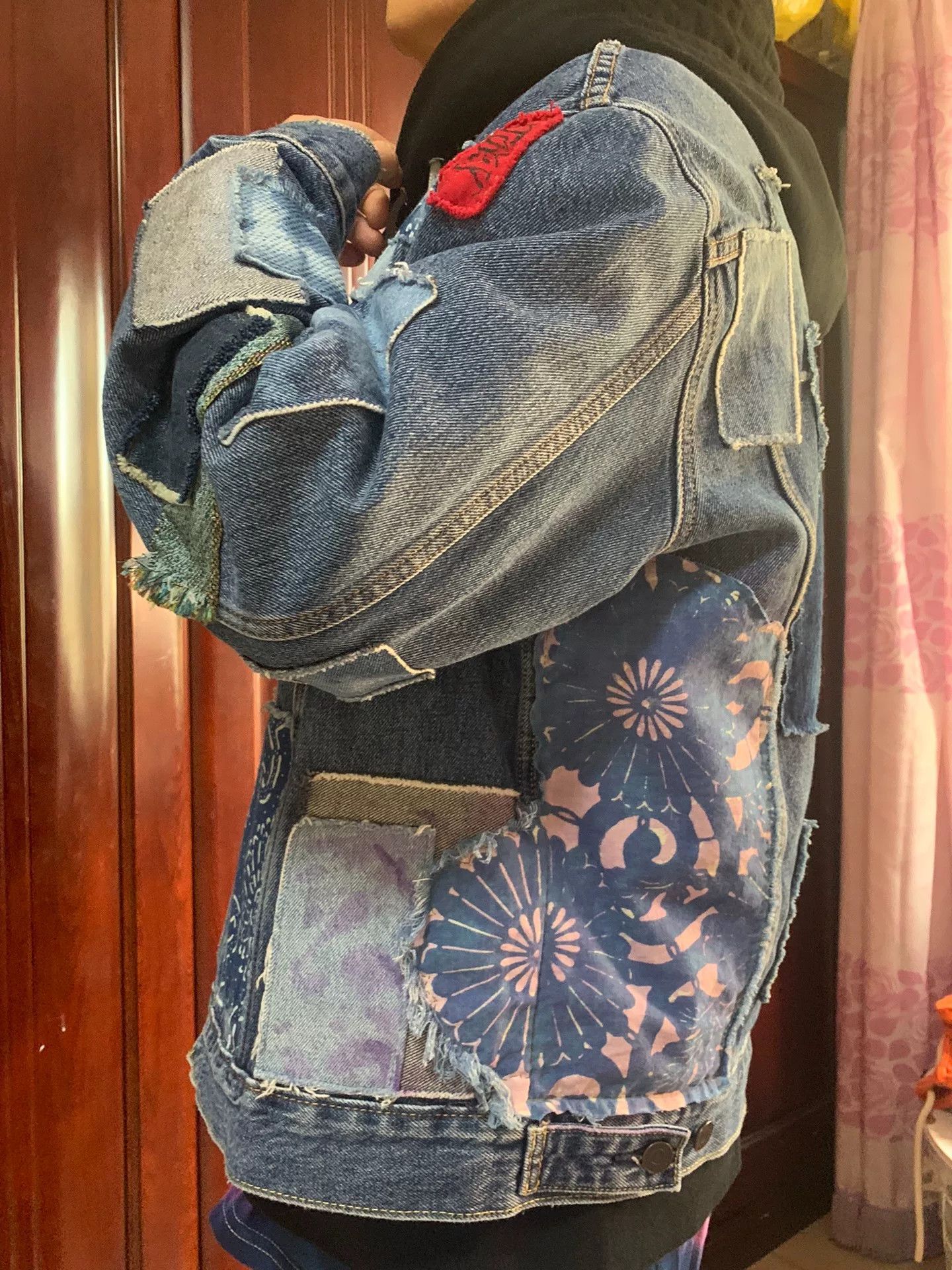 Levi's Vintage Clothing CGJoey Remake Boro Patch Denim Jacket Size US M / EU 48-50 / 2 - 9 Thumbnail