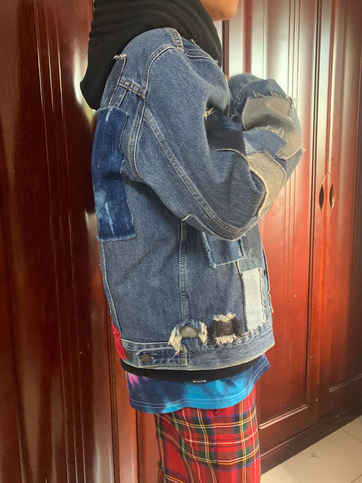 Levi's Vintage Clothing CGJoey Remake Boro Patch Denim Jacket Size US M / EU 48-50 / 2 - 8 Thumbnail