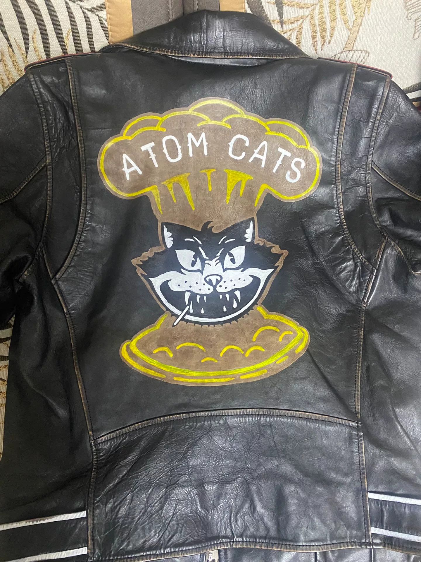 Diesel Diesel Fallout 4 Atom Cat Leather Jacket Size US M / EU 48-50 / 2 - 3 Thumbnail