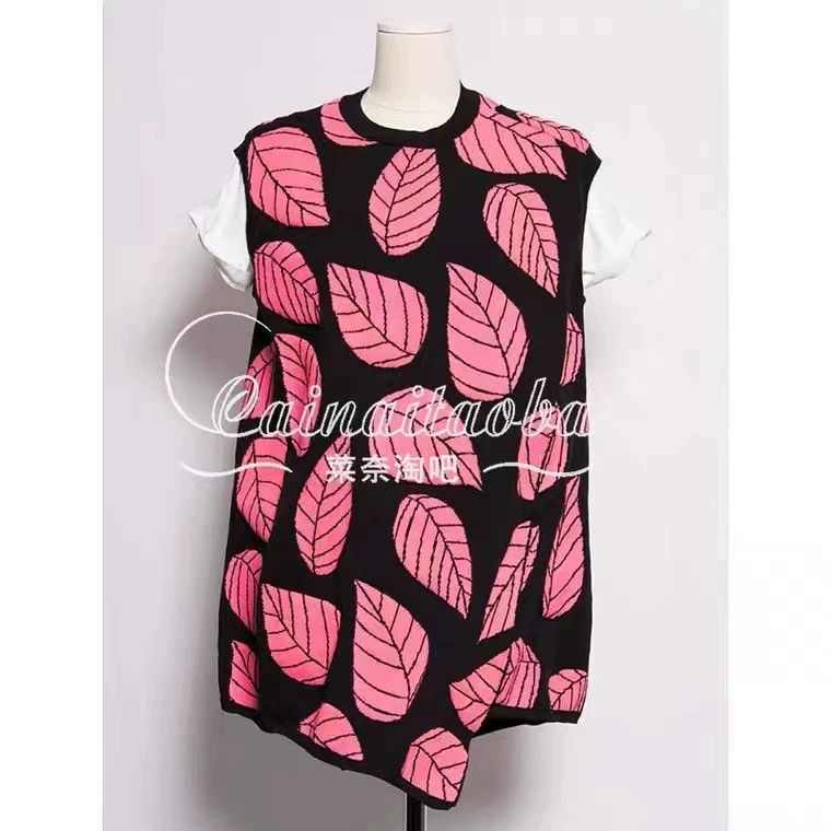 Comme des Garcons CDG Leaf Pattern Knit Vest Size M / US 6-8 / IT 42-44 - 2 Thumbnail