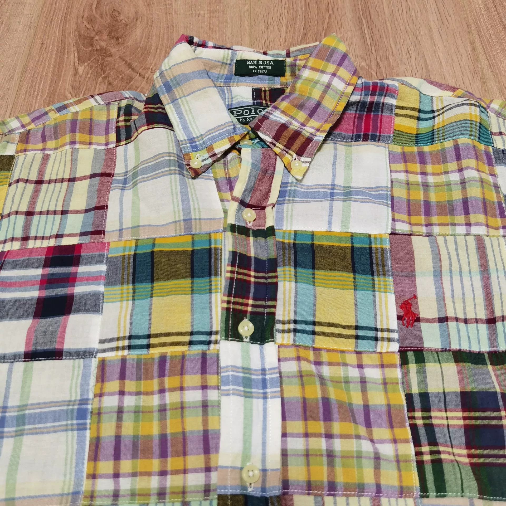 Polo Ralph Lauren Polo Ralph Lauren American Patchwork Shirt Size US M / EU 48-50 / 2 - 3 Thumbnail