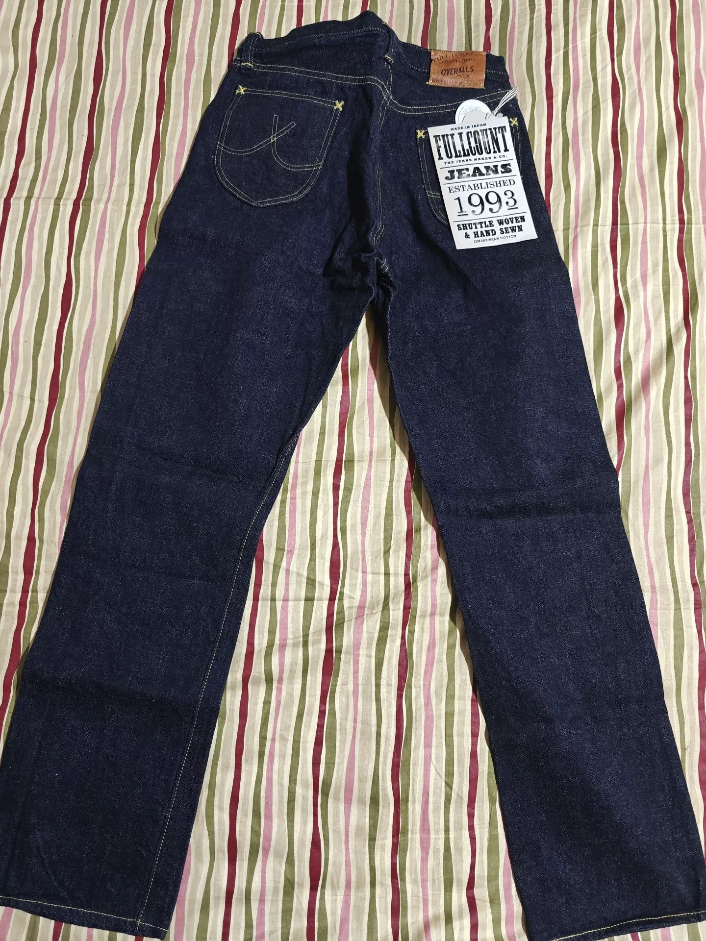 Full Count & Co. Full Count x DC S101 Zimbabwe Cotton Raw Denim Jeans Size US 30 / EU 46 - 5 Thumbnail