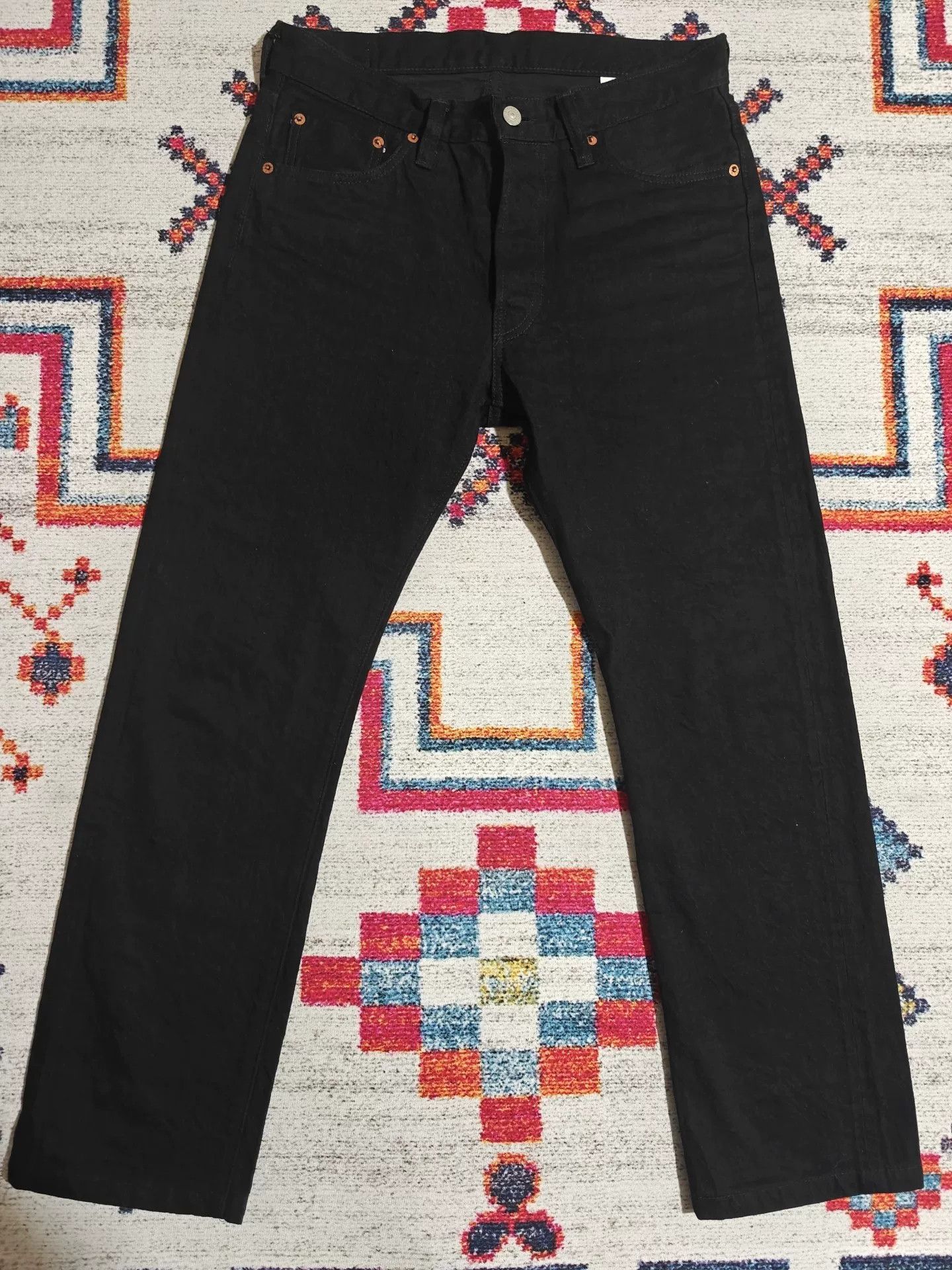 Sugar Cane Sugar Cane 1947 TYPE-III 13oz Black Jeans Size US 31 - 2 Thumbnail