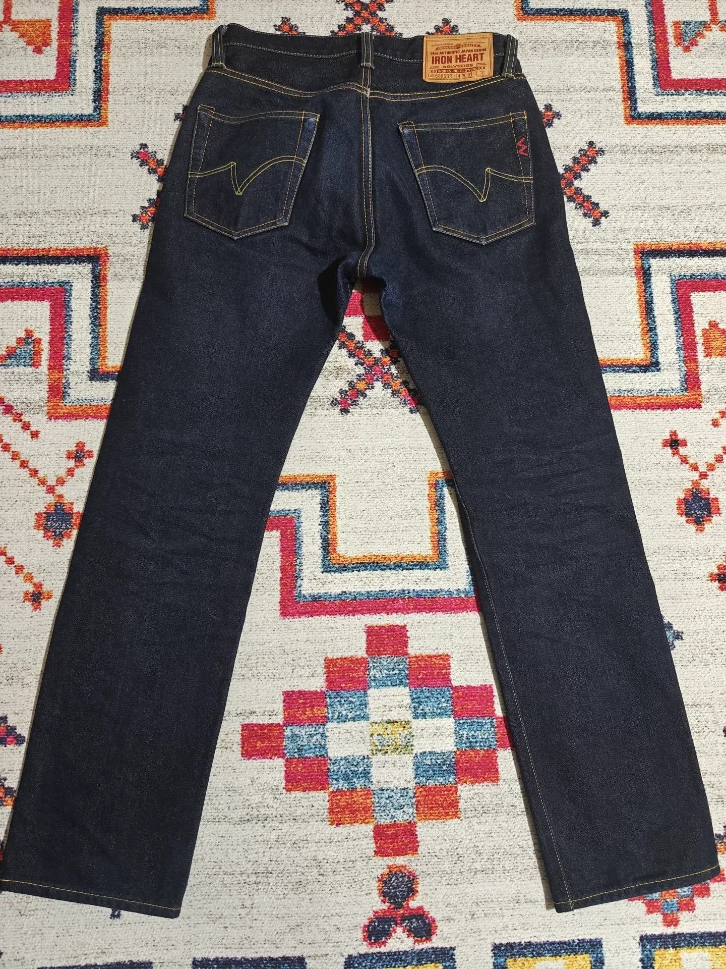 Iron Heart Iron Heart 666SBR-14 14oz Slim Tapered Jeans Size US 31 - 5 Thumbnail