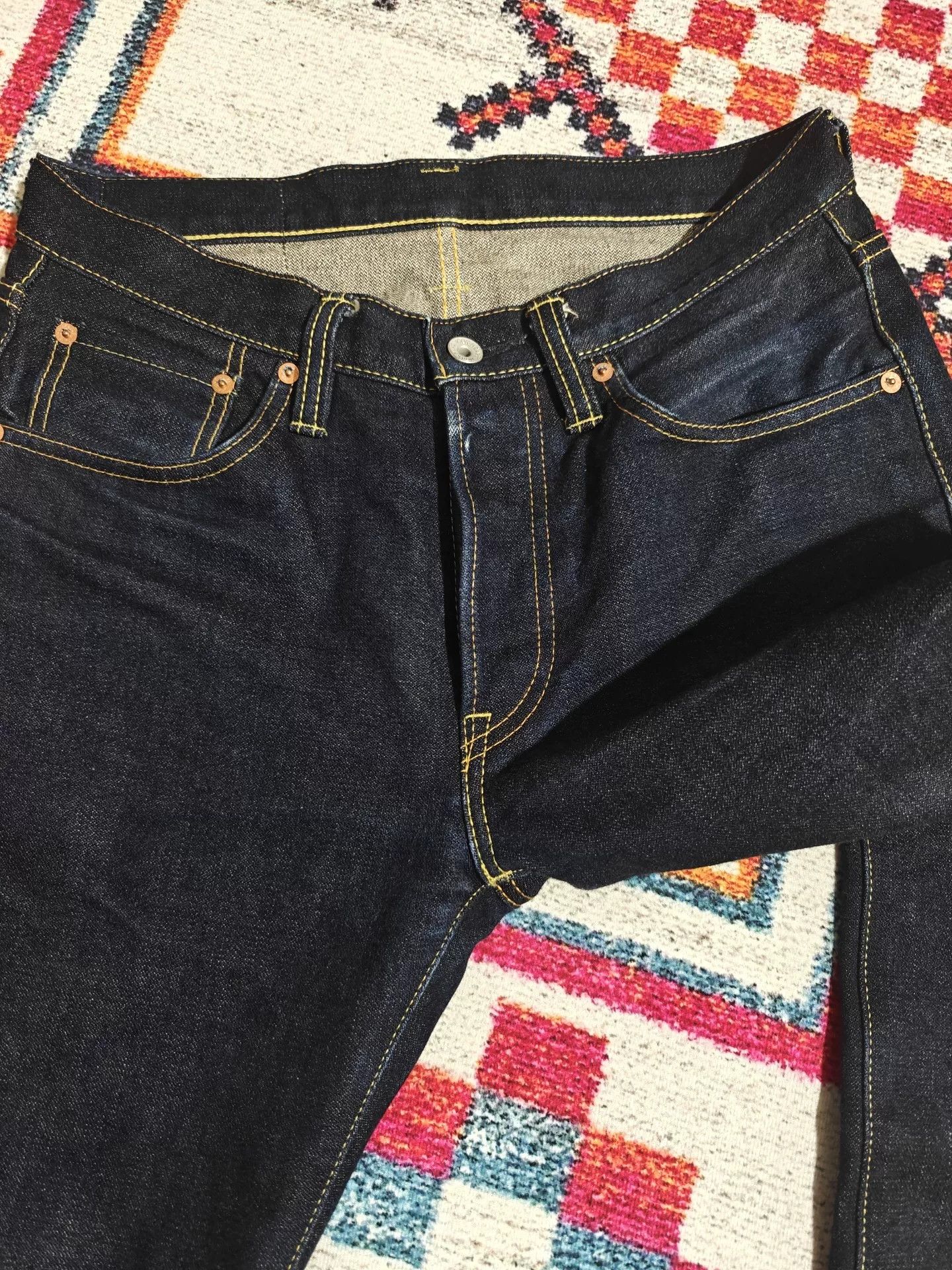 Iron Heart Iron Heart 666SBR-14 14oz Slim Tapered Jeans Size US 31 - 3 Thumbnail