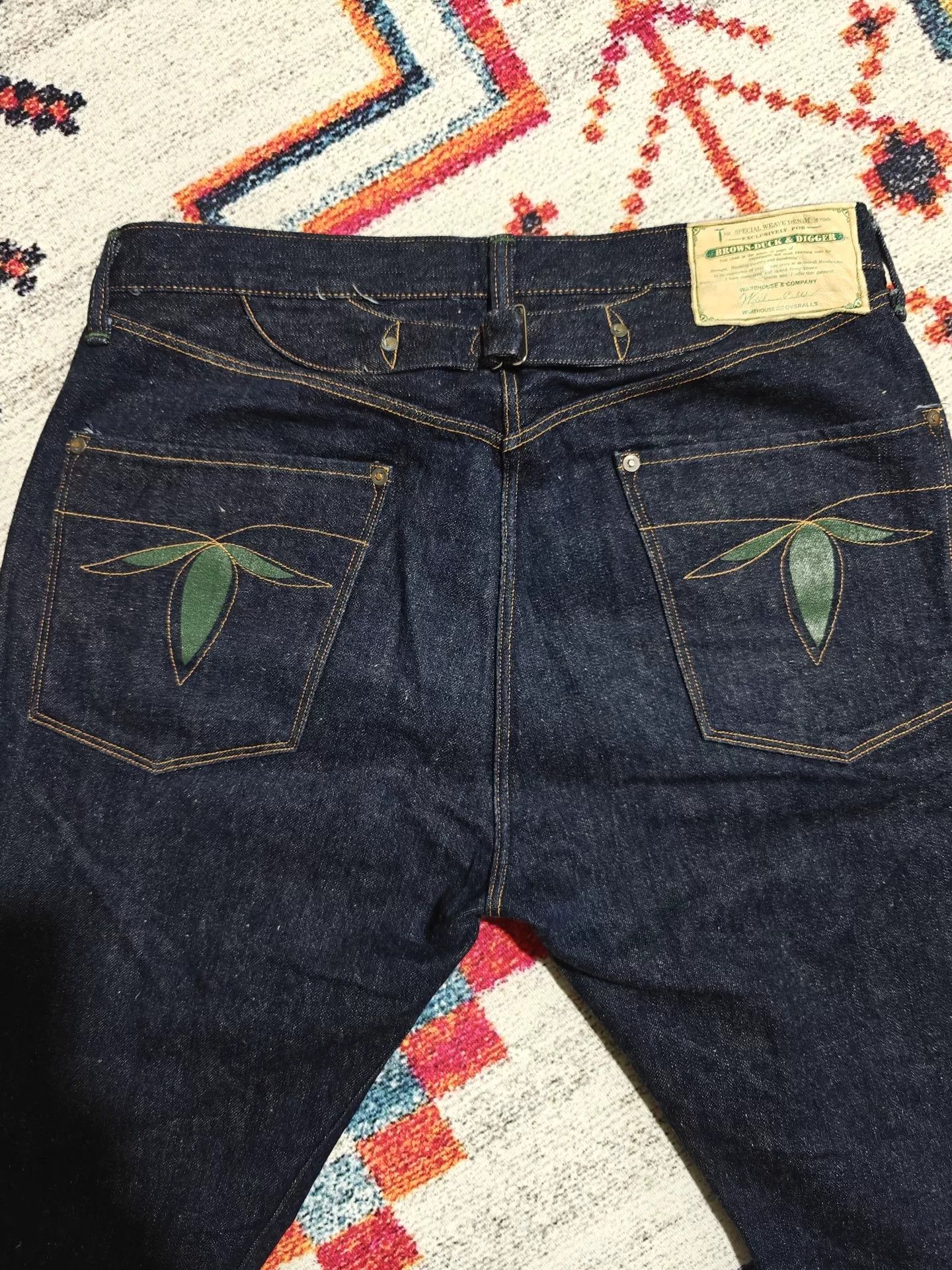 Vintage Warehouse 20th Anniversary Brown Duck Digger Jeans Size US 32 / EU 48 - 6 Thumbnail