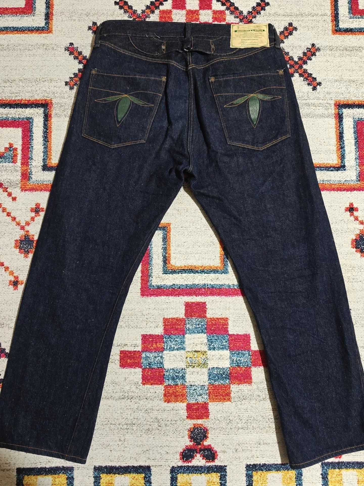 Vintage Warehouse 20th Anniversary Brown Duck Digger Jeans Size US 32 / EU 48 - 3 Thumbnail