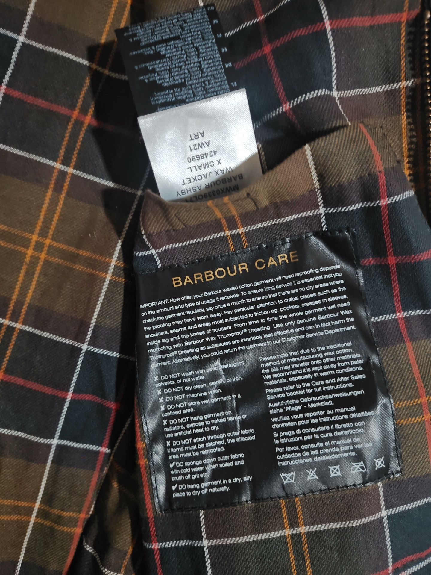 Barbour Barbour Ashby Waxed Jacket Size US XS / EU 42 / 0 - 5 Thumbnail