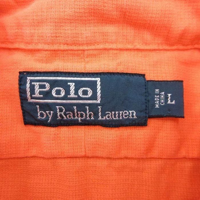 Ralph Lauren Ralph Lauren 90s Military Linen Orange Shirt Size US M / EU 48-50 / 2 - 3 Thumbnail