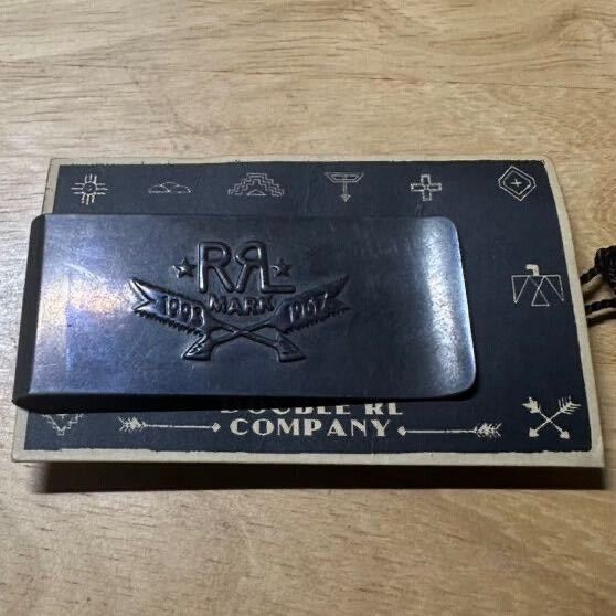 RRL Ralph Lauren RRL Brass Leather Arrow Logo Money Clip Size ONE SIZE - 9 Thumbnail