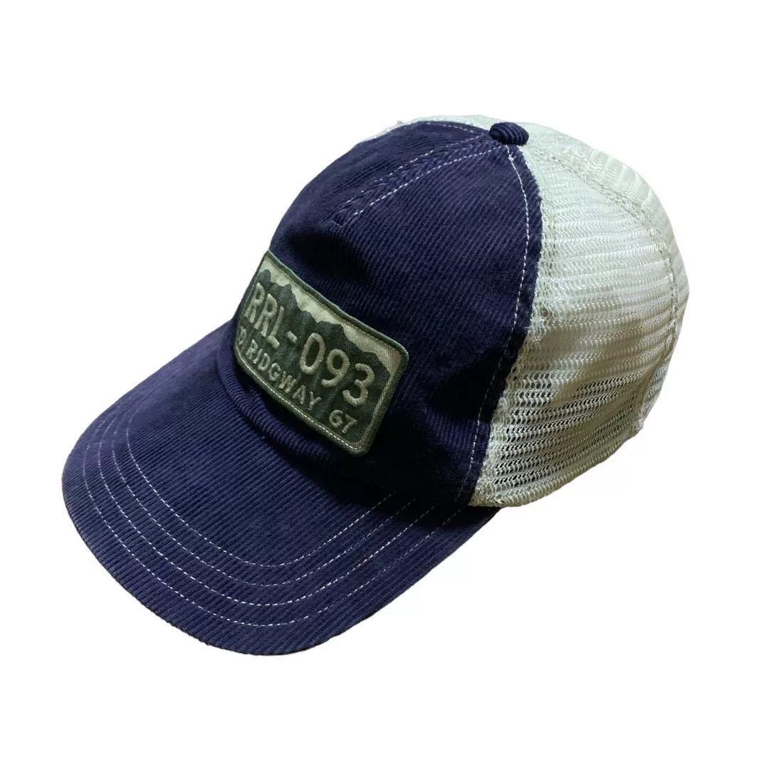 RRL Ralph Lauren RRL Early Rare Blue Gray Corduroy Trucker Cap Size ONE SIZE - 8 Thumbnail