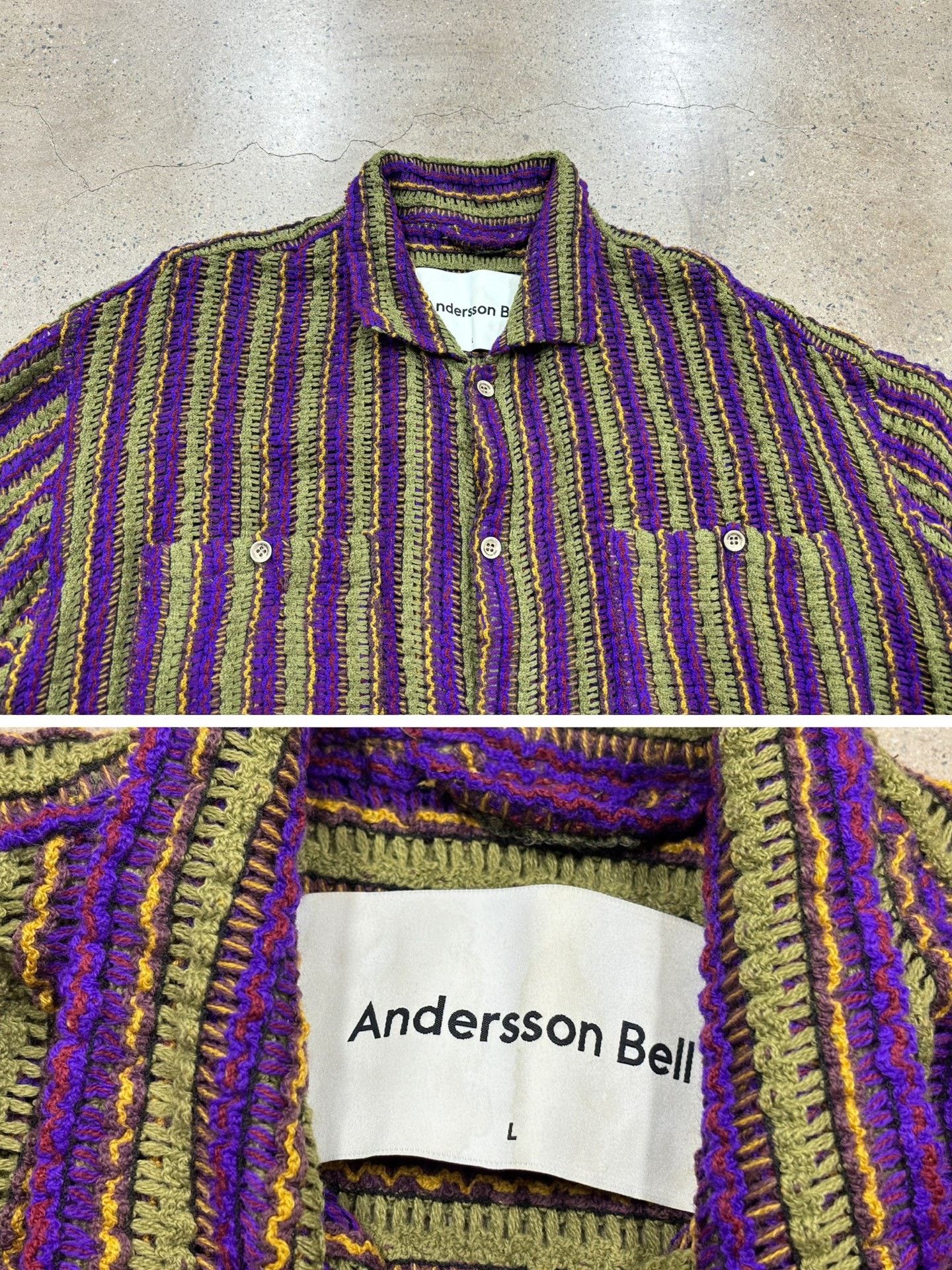 Andersson Bell Andersson Bell Openwork Short-Sleeve Cardigan Size US L / EU 52-54 / 3 - 6 Thumbnail