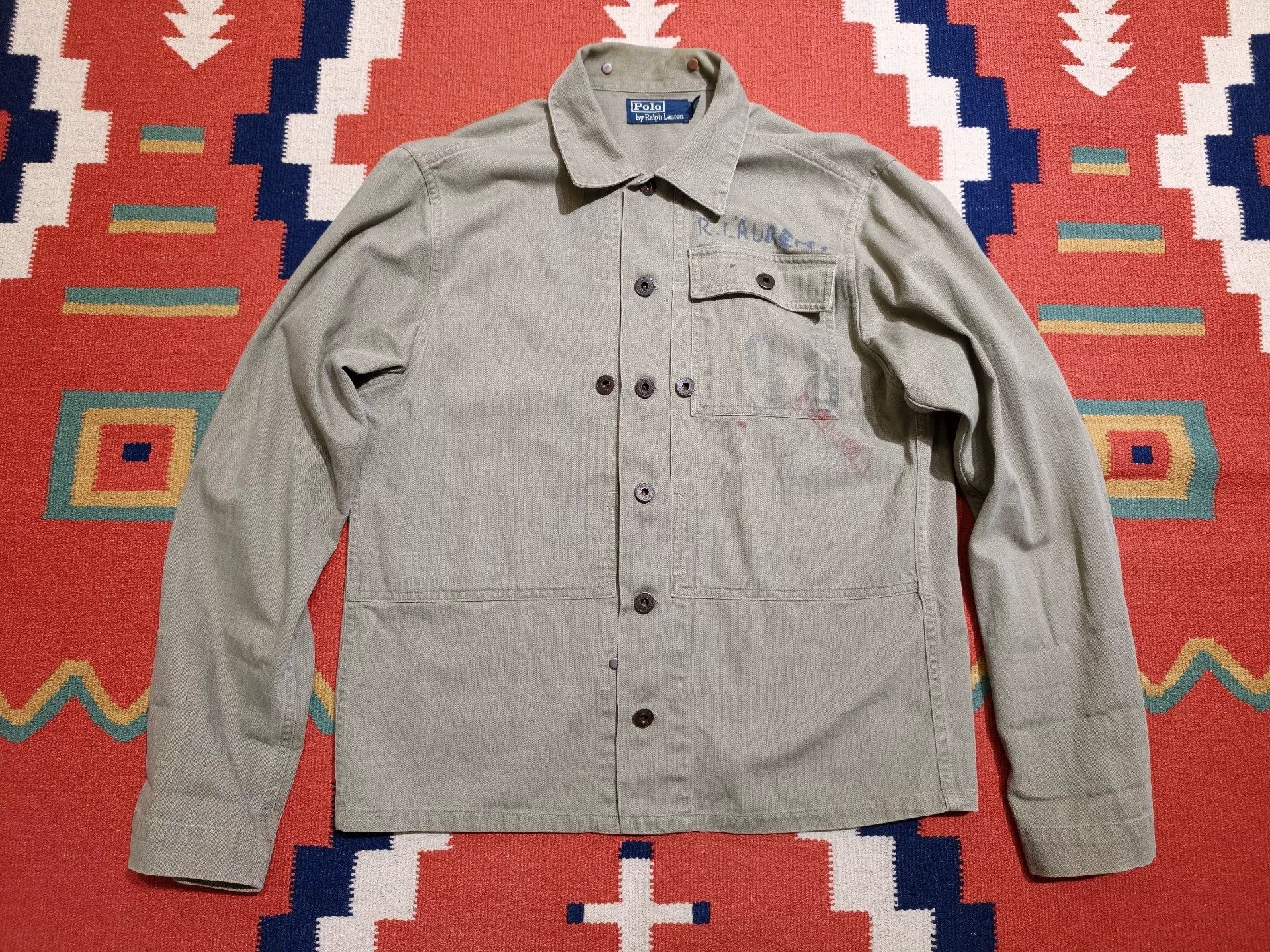 RRL Ralph Lauren Polo Ralph Lauren WWII USMC HBT P44 Jacket Size US S / EU 44-46 / 1 - 2 Thumbnail