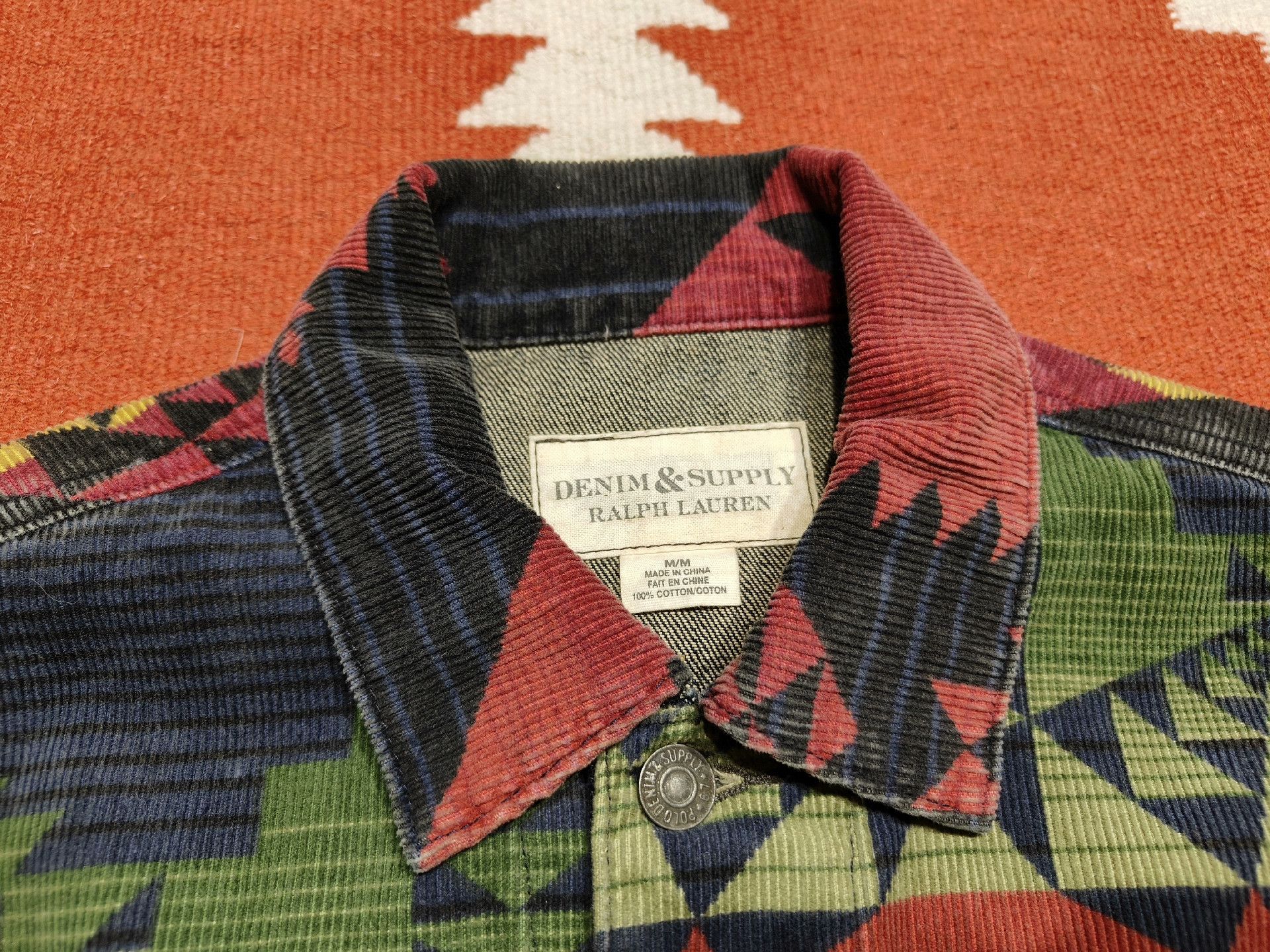 RRL Ralph Lauren Ralph Lauren RRL Southwest Patchwork Denim Jacket Size US M / EU 48-50 / 2 - 2 Thumbnail