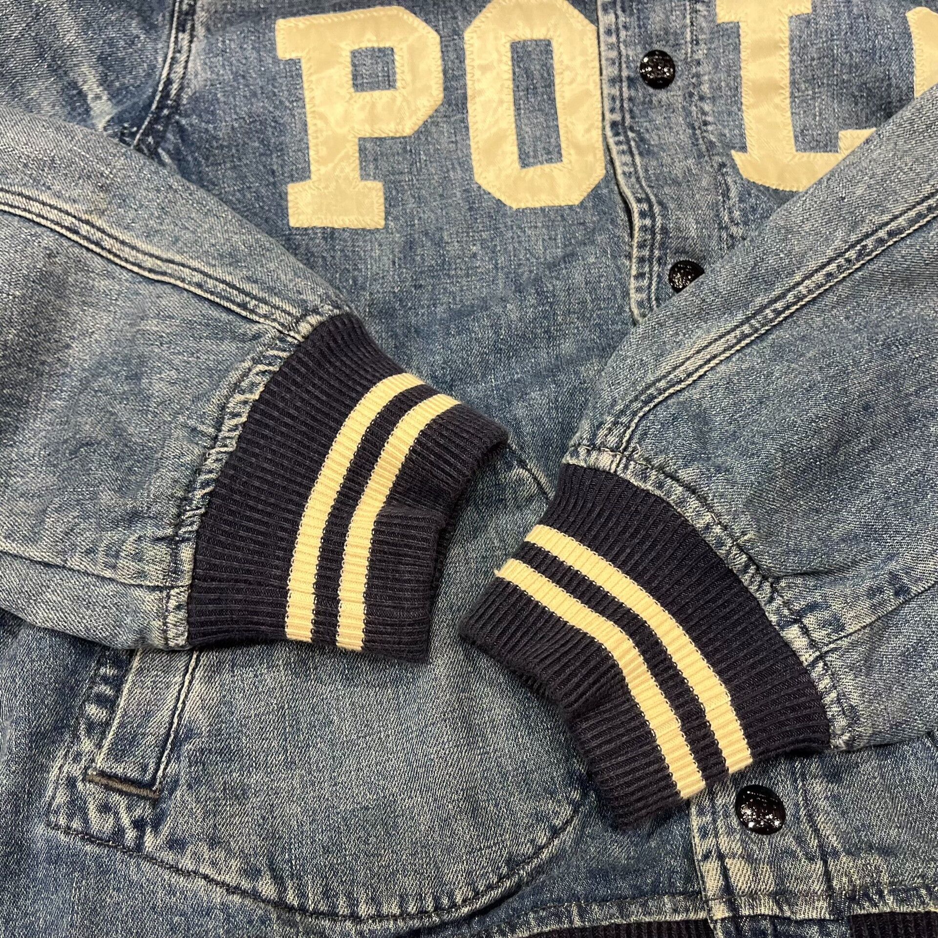 RRL Ralph Lauren Double RL Ralph Lauren Denim Baseball Jacket Size US M / EU 48-50 / 2 - 7 Thumbnail