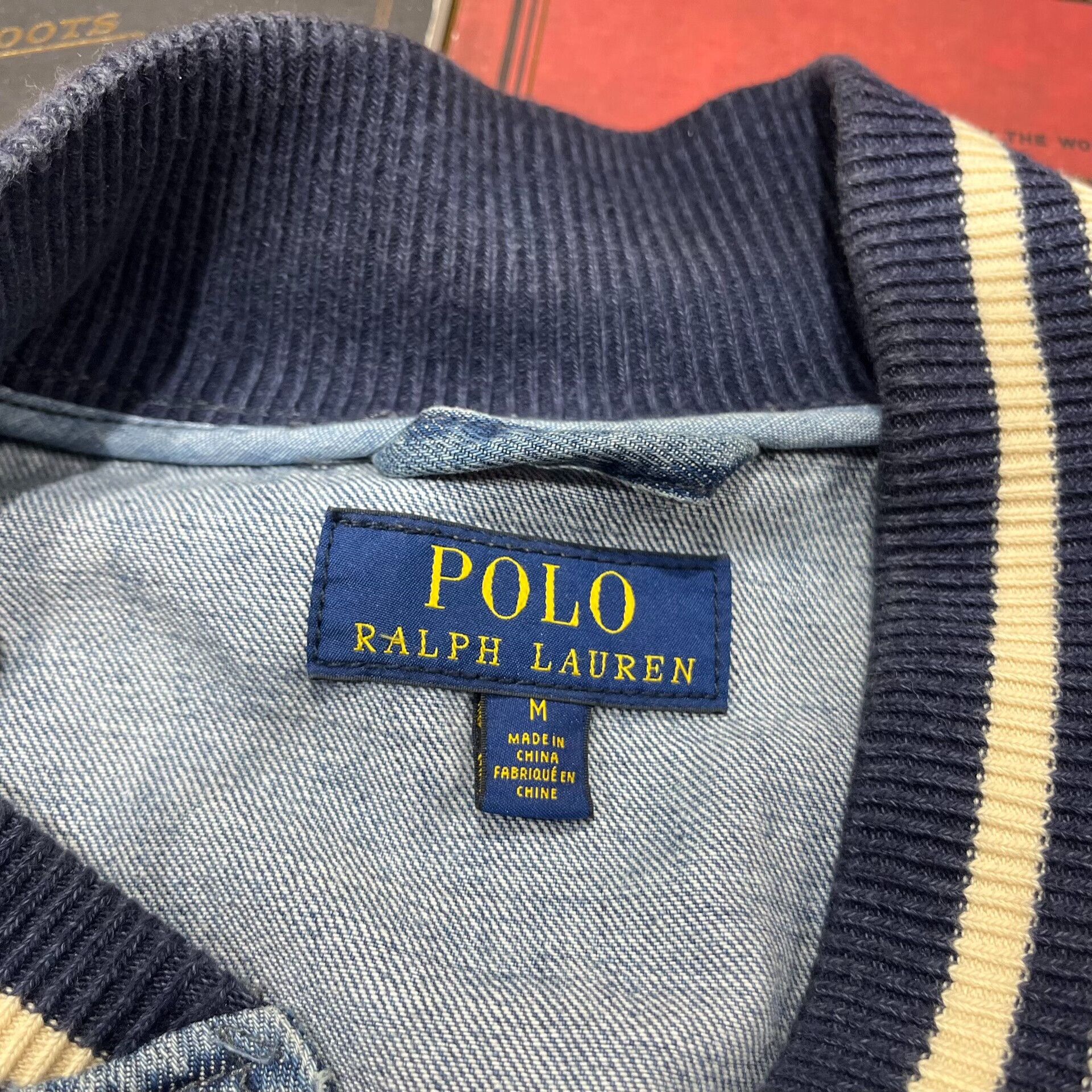 RRL Ralph Lauren Double RL Ralph Lauren Denim Baseball Jacket Size US M / EU 48-50 / 2 - 4 Thumbnail