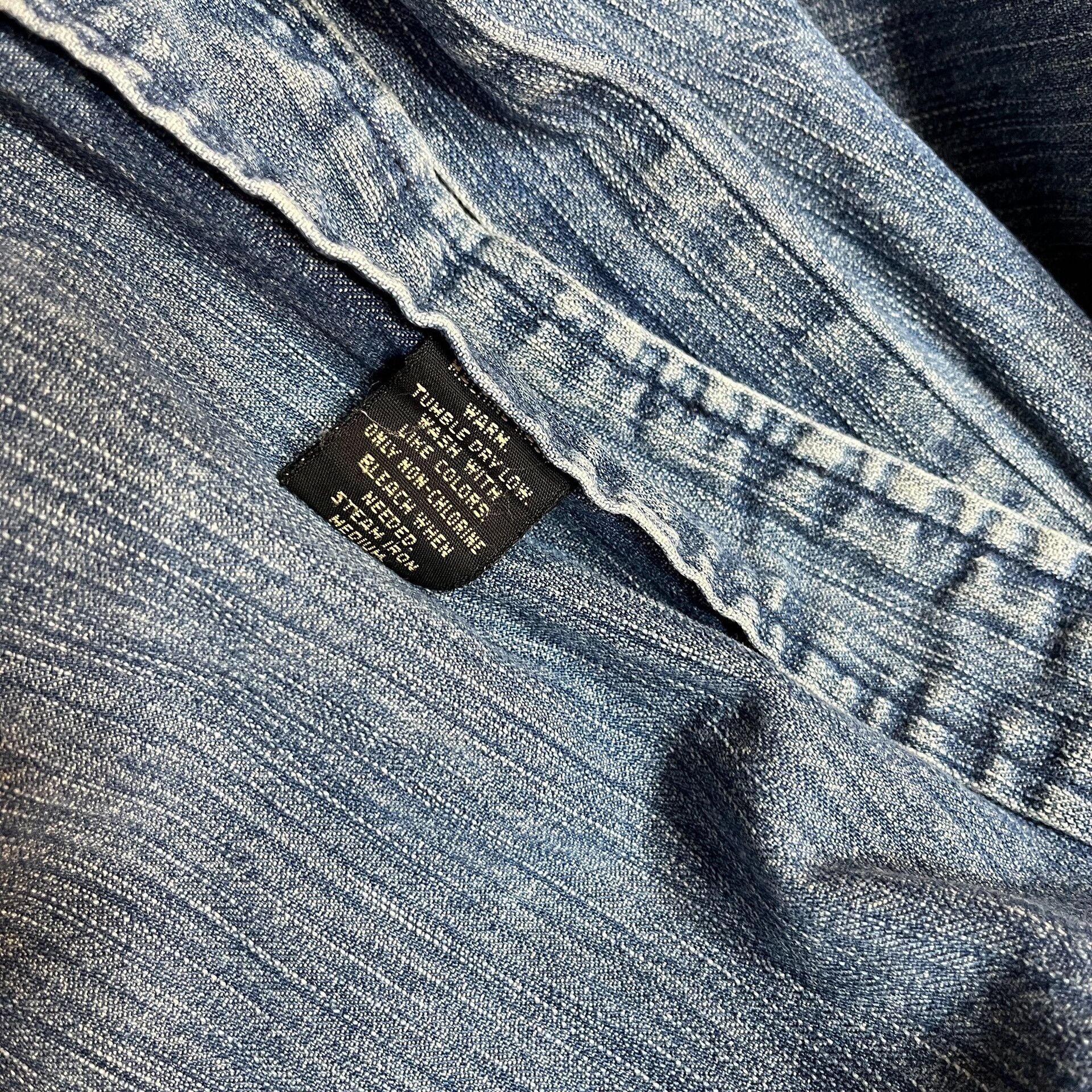 RRL Ralph Lauren RRL Western Indigo Dyed Shirt Size US L / EU 52-54 / 3 - 6 Thumbnail